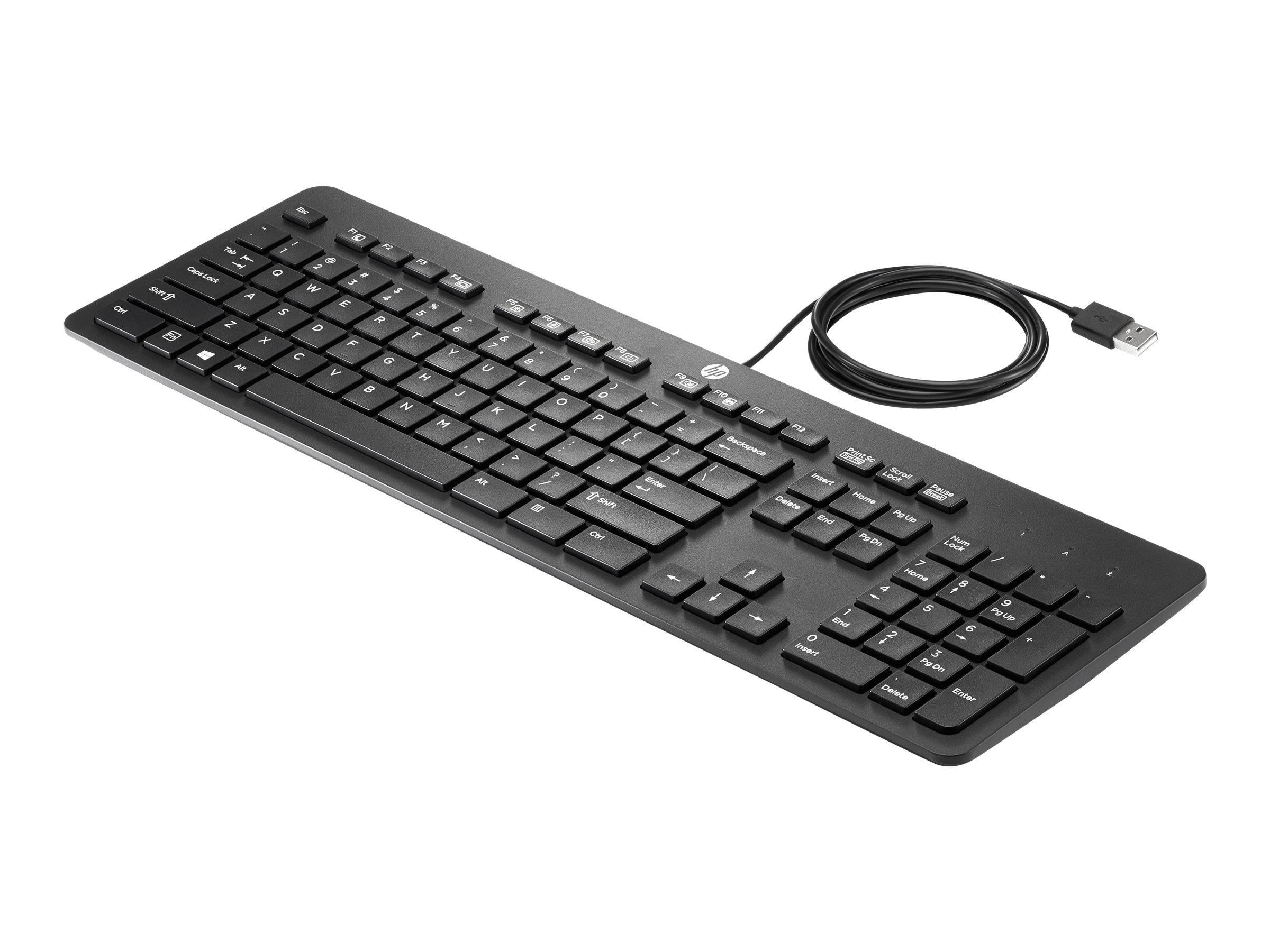 HP Business Slim - Tastatur - Arabisk/engelsk - Sort Tastatur N3R87AA#ABV