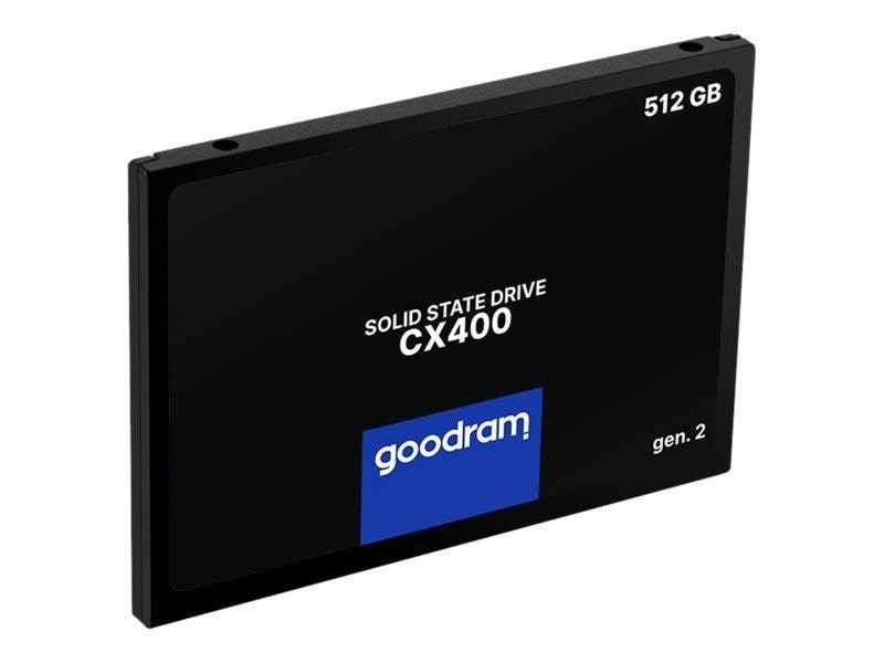 GOODRAM CX400 Gen. 2 SSD - 512GB - 2.5" - SATA-600 Ssd Harddisk Sort SSDPR-CX400-512-G2