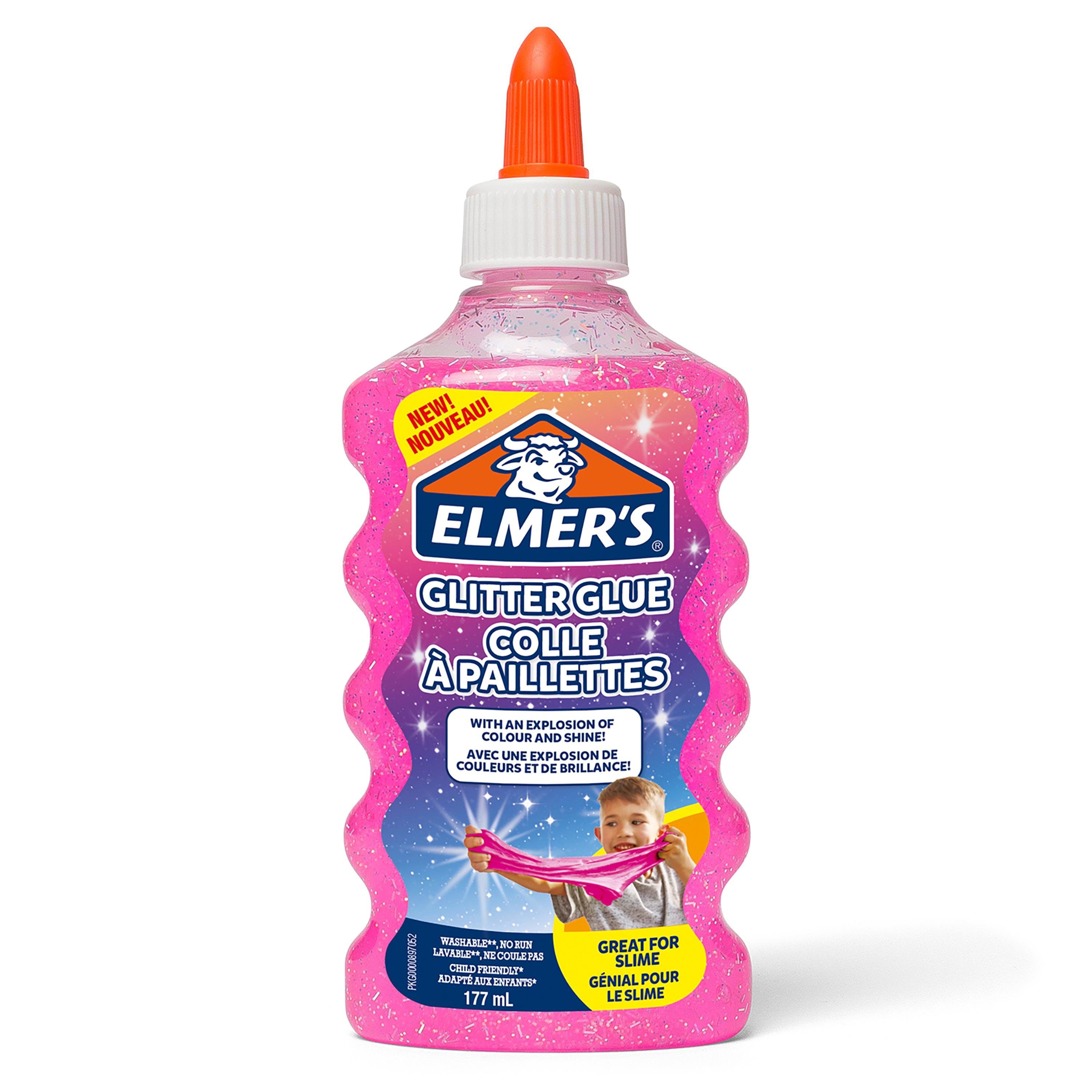 Elmer's PVA Glitter Glue | Lyserød | 177 ml Kreativt Legetøj 2077249