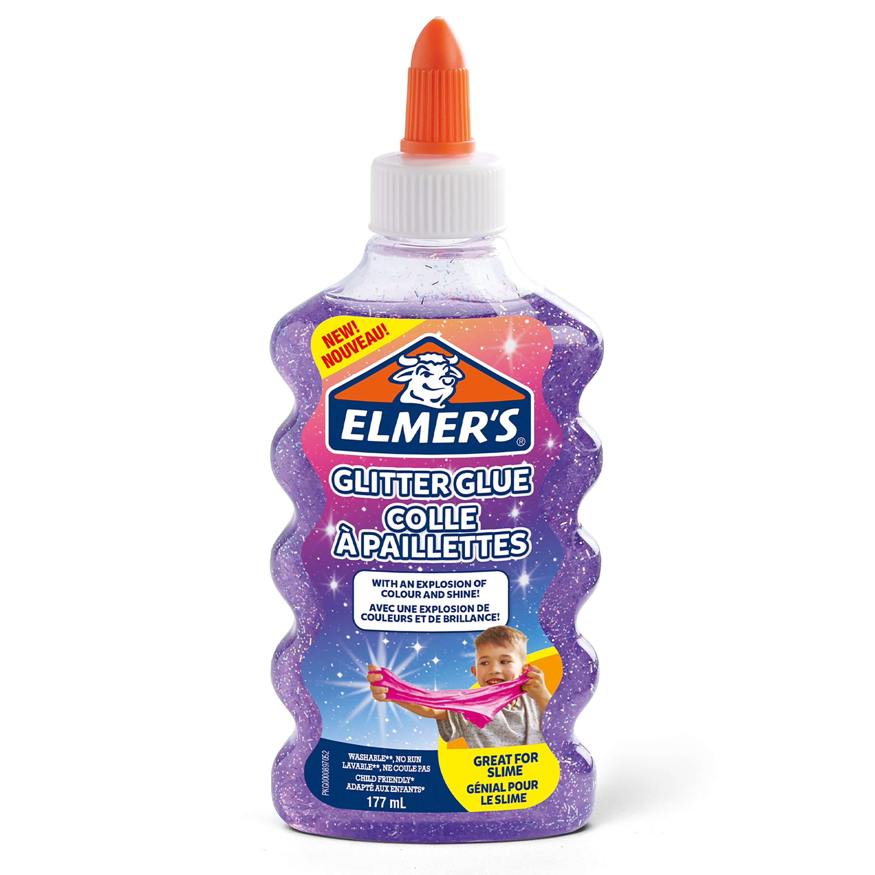 Elmer's PVA Glitter Glue | Lilla | 177 ml Kreativt Legetøj 2077253