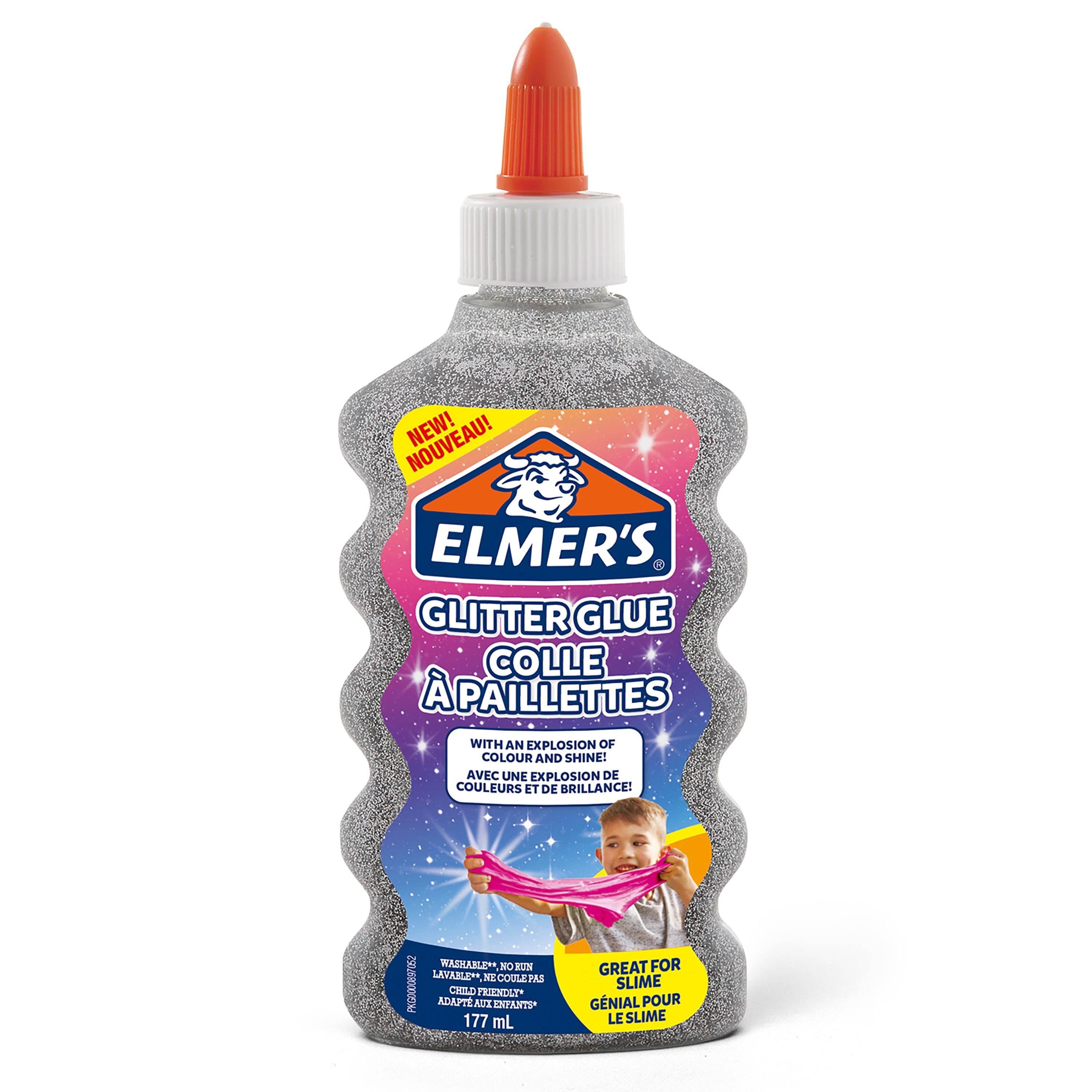 Elmer's PVA Glitter Glue | Sølv | 177 ml Kreativt Legetøj 2077255