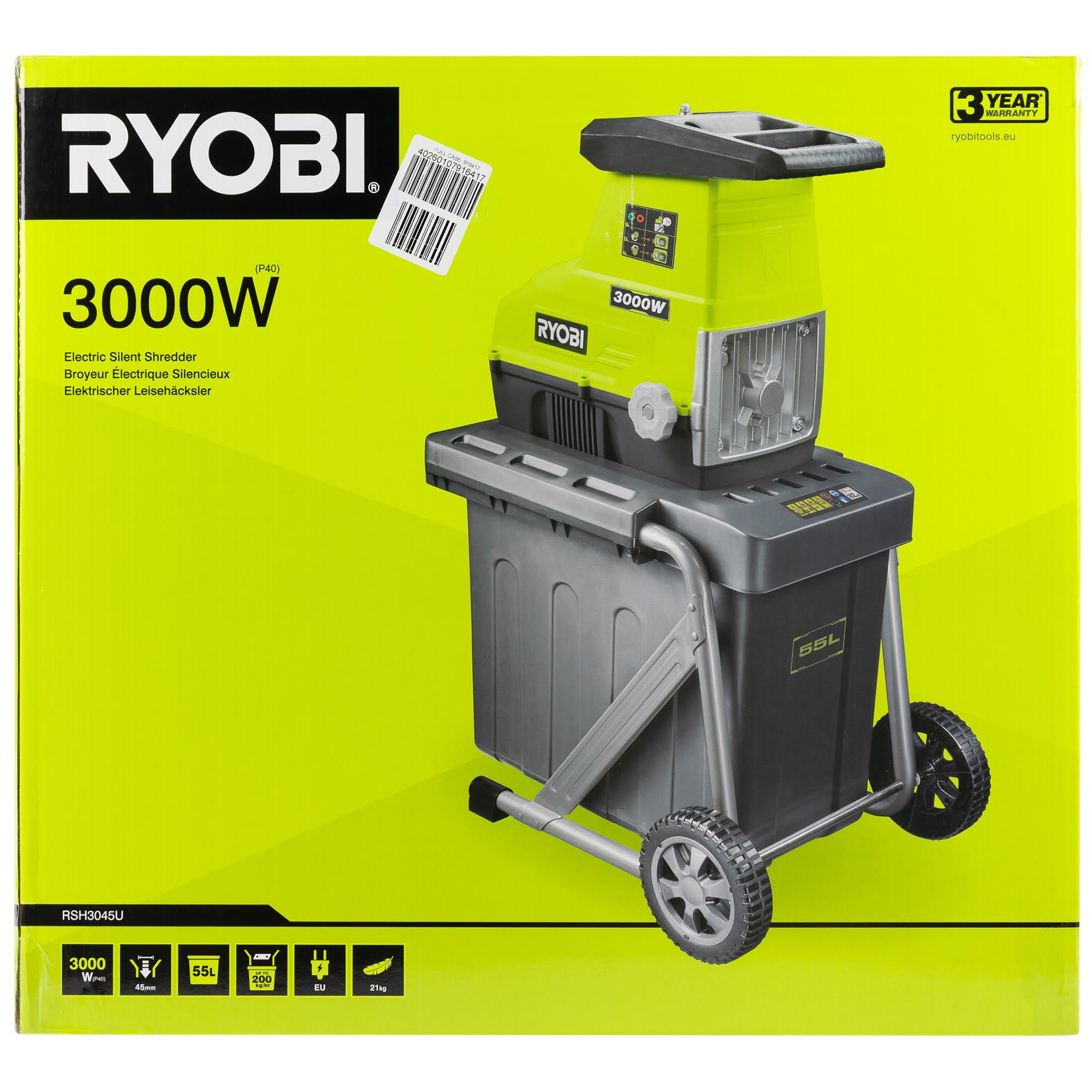Ryobi RSH3045U - shredder Kompostkværn 5133004335