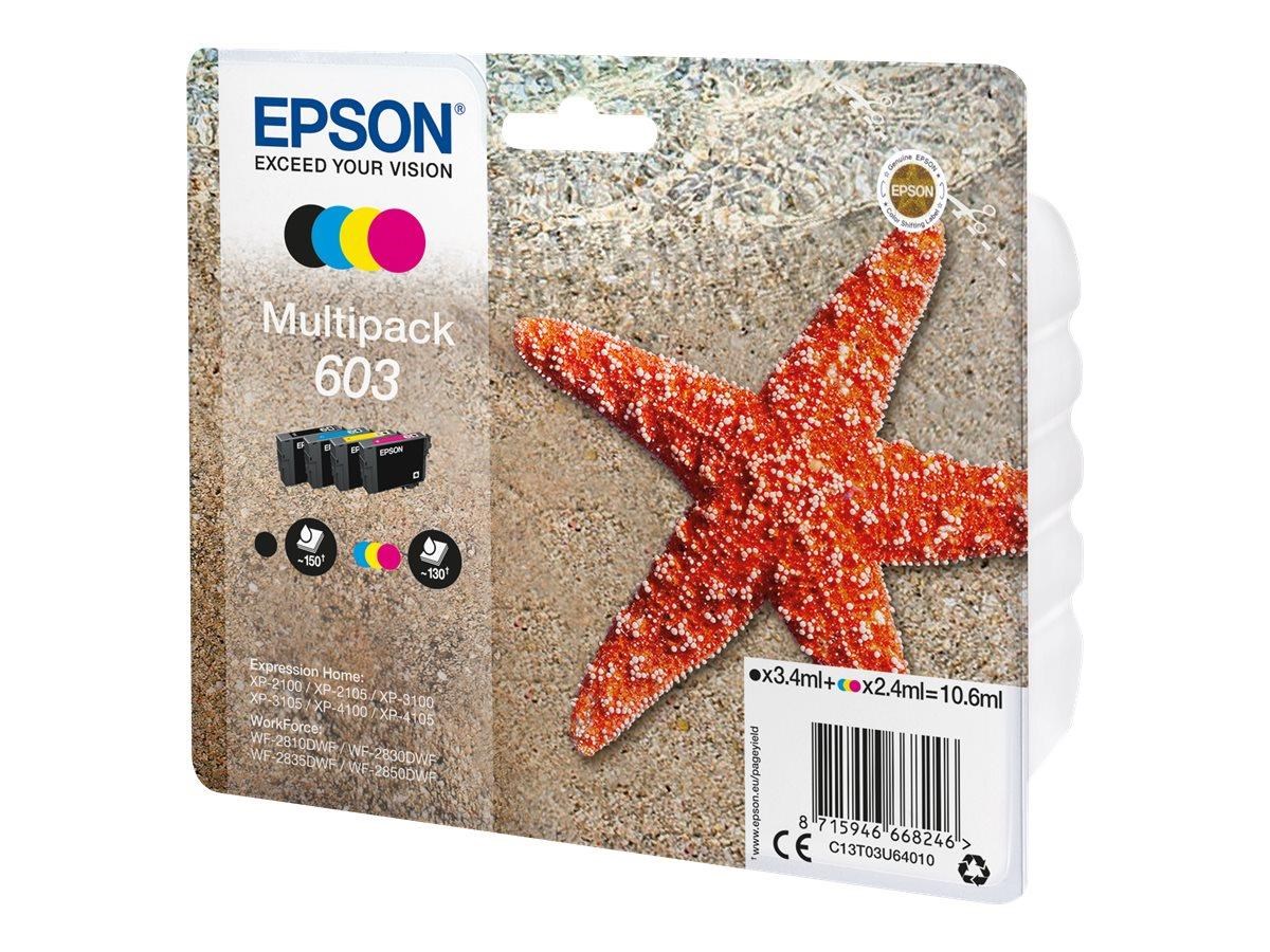 Epson 603 Multipack - 4-pack - black yellow cyan magenta - original - ink cartridge