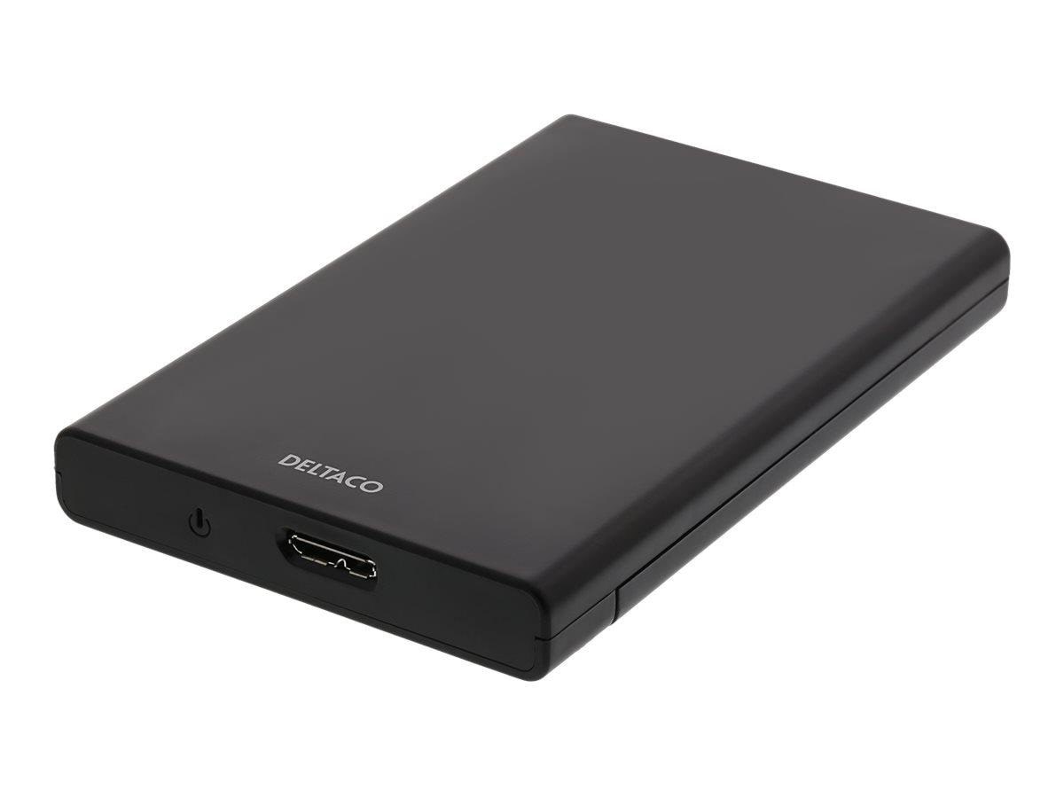 Deltaco Eksternt harddisk kabinet USB 3.0 Harddisk Tilbehør MAP-K2568