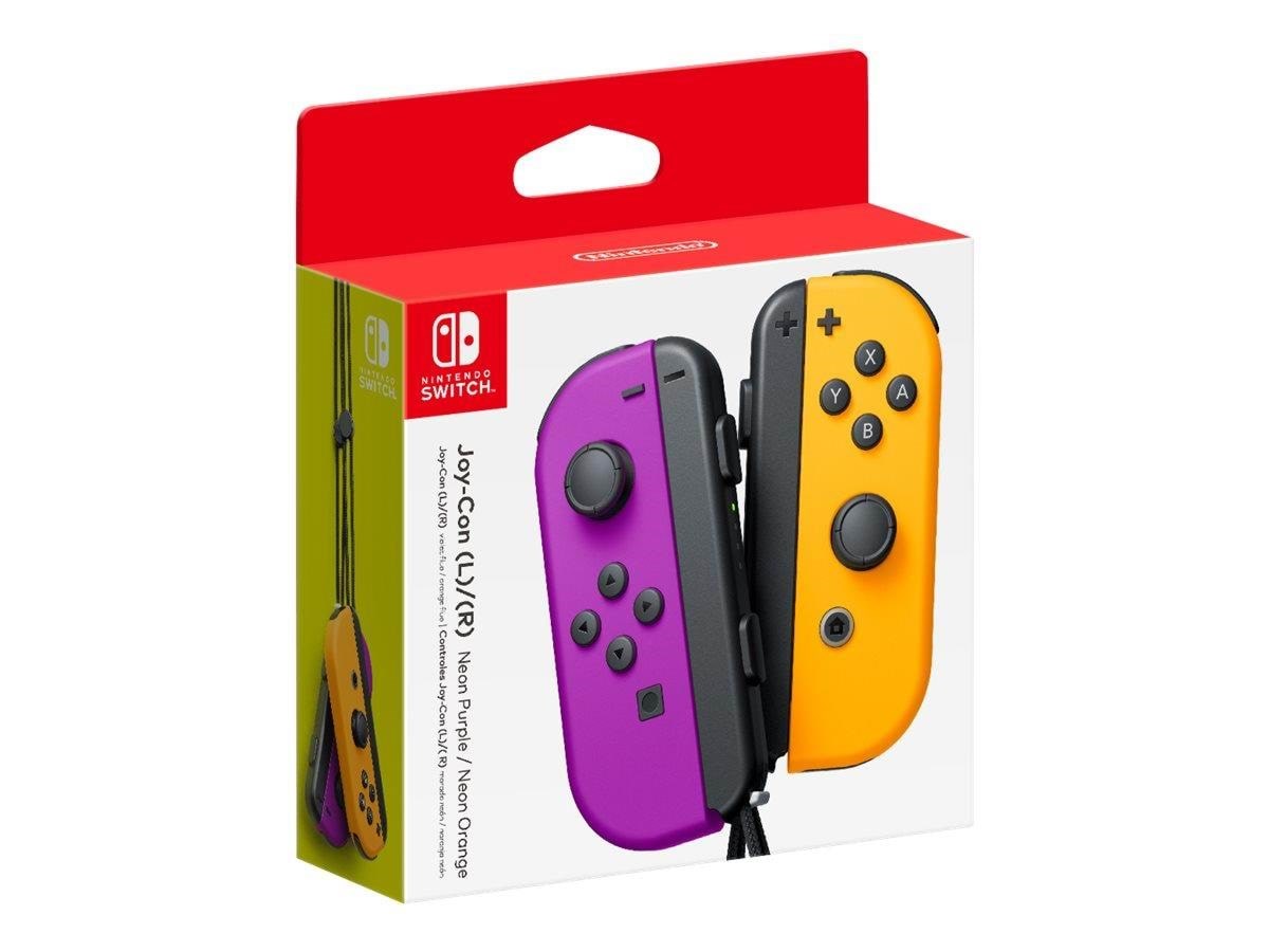 Nintendo Joy-Con Pair Neon Purple/ Neon Orange - Wireless Controller - Nintendo Switch