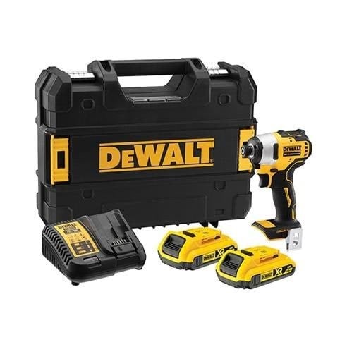 Dewalt 18V XR Brushless Compact Impact Driver - 2 x 2Ah Skruemaskine DCF809D2T-QW
