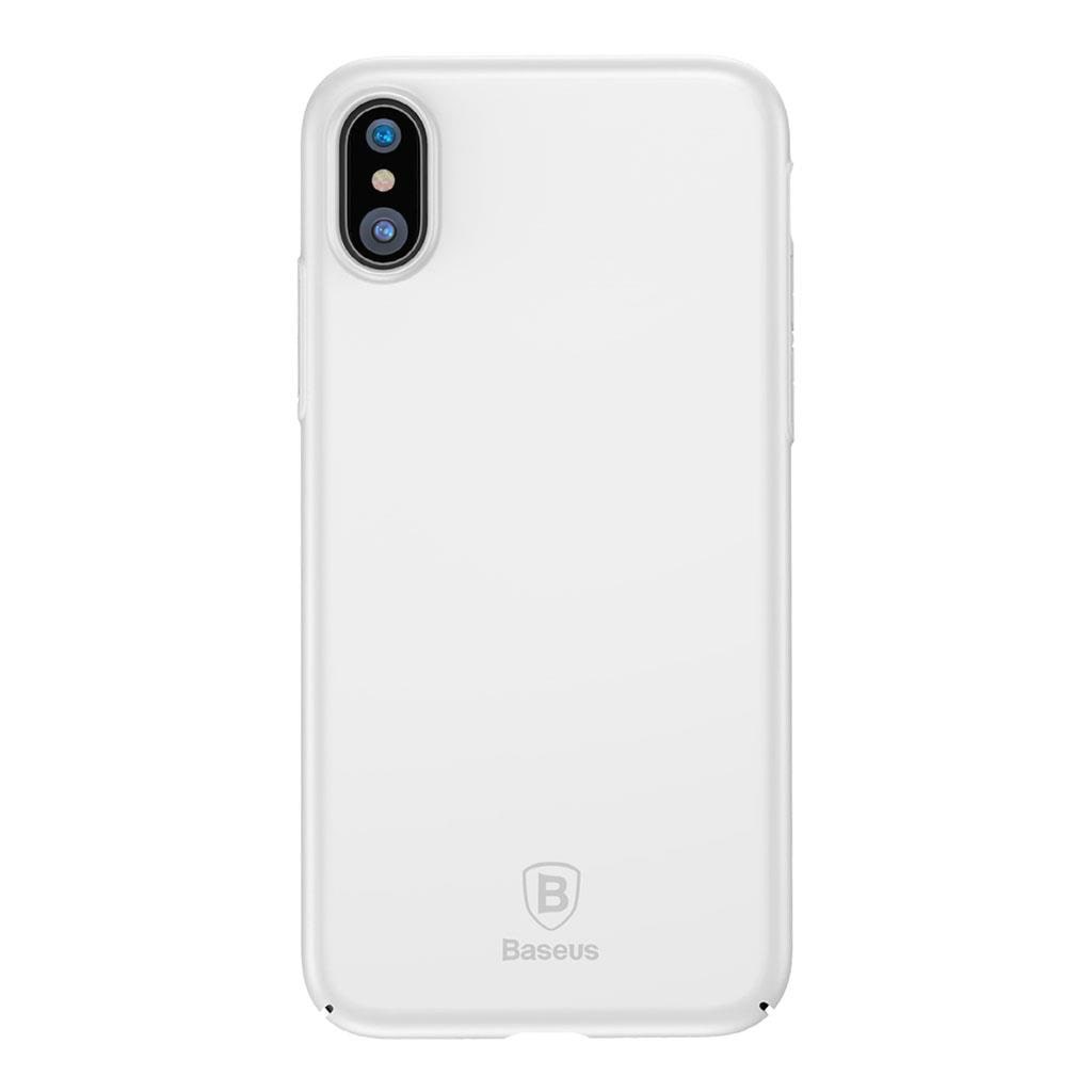 Baseus Thin Case for iPhone X/XS - White Mobilcover WIAPIPHX-ZB02