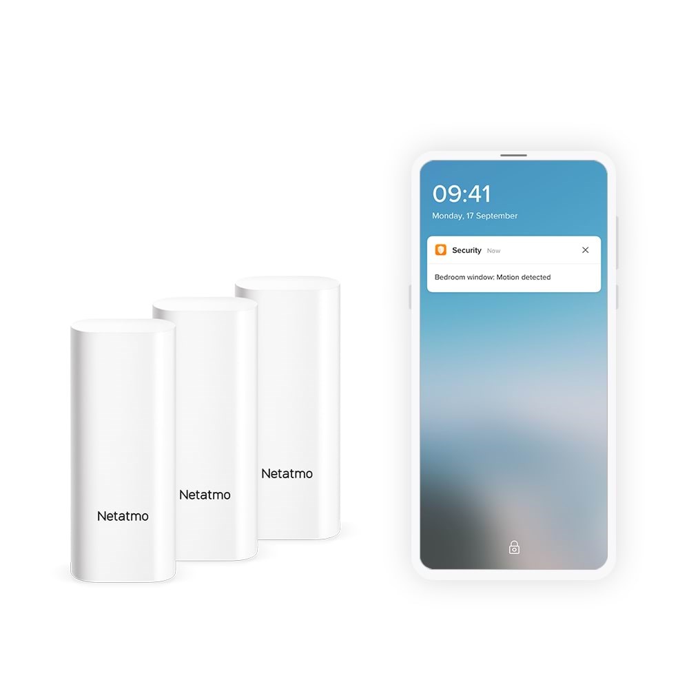 Netatmo Smarte Dør- og Vinduessensorer 3-pak Smart Home DTG-EC