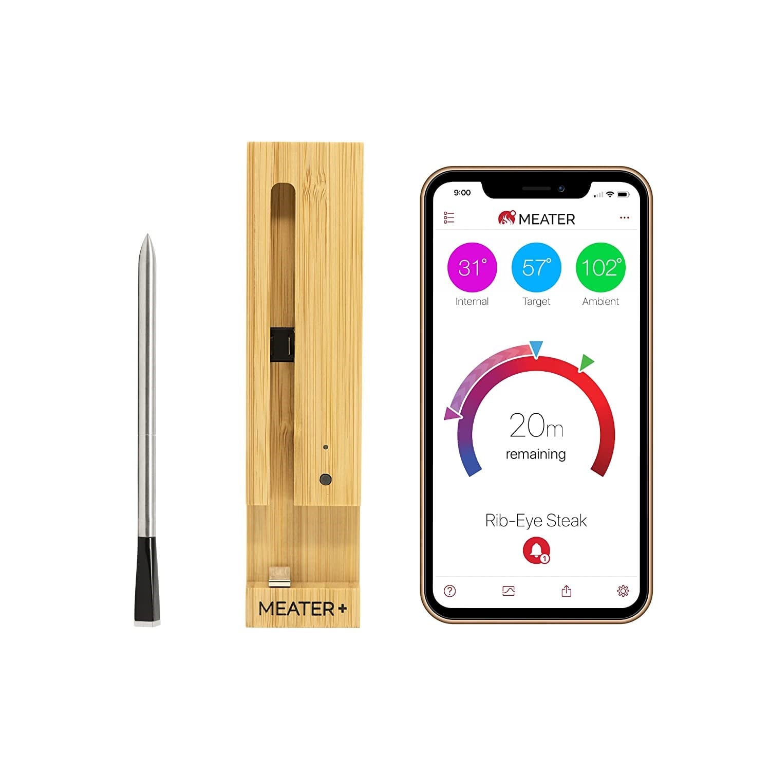 MEATER Plus - Trådløs Stegetermometer Grill Og Tilbehør RTN-MT-MP01