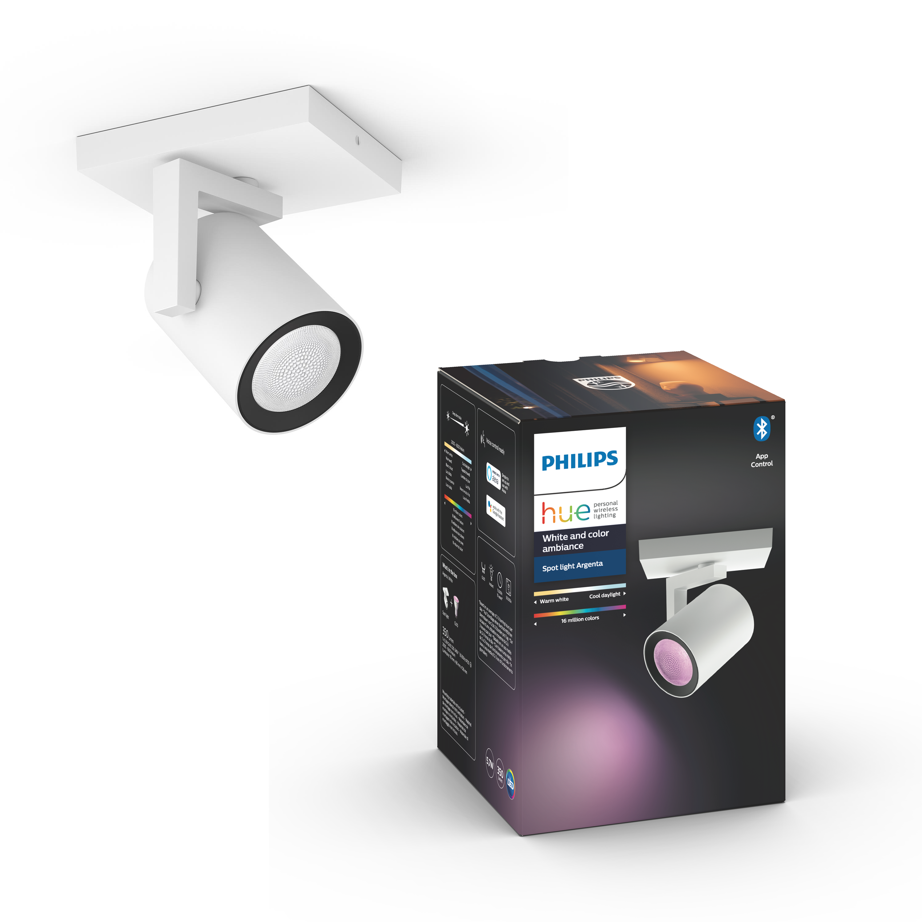 Philips Hue Argenta Single Spot - Hvid Smart Home 929003808301