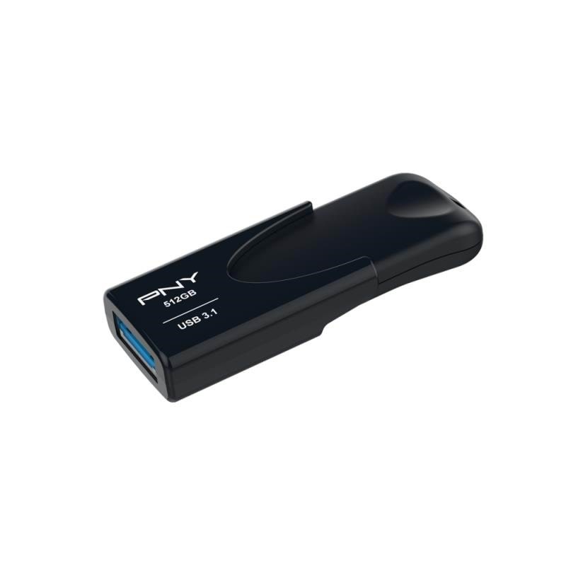 PNY Attaché 4 3.1 - 512GB - USB Stick Usb Stick Sort FD512ATT431KK-EF