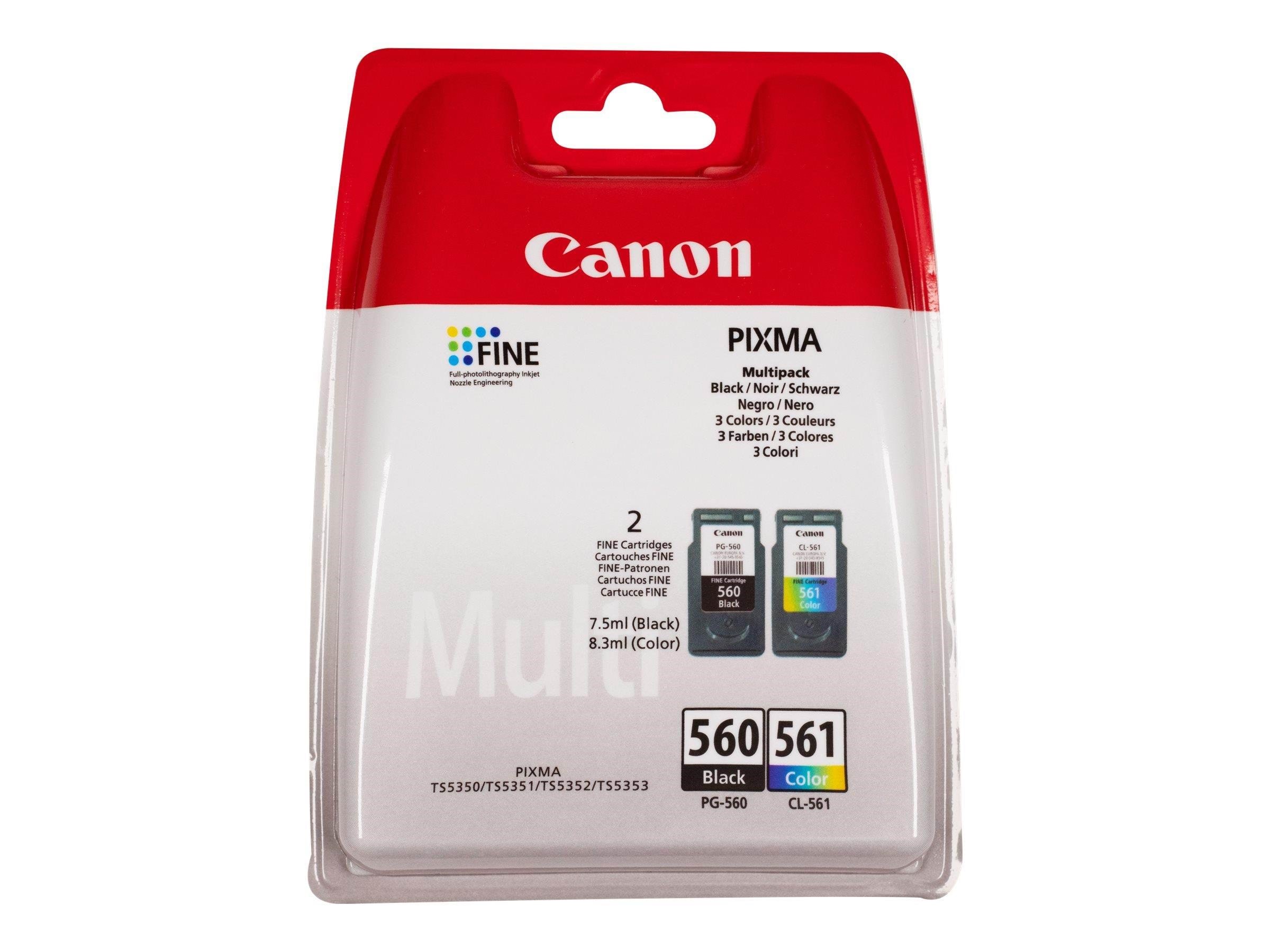 Canon PG-560/CL-561 / 3713C006 Multi Pac Printerpatron Og Toner Cyan, Magenta, Gul