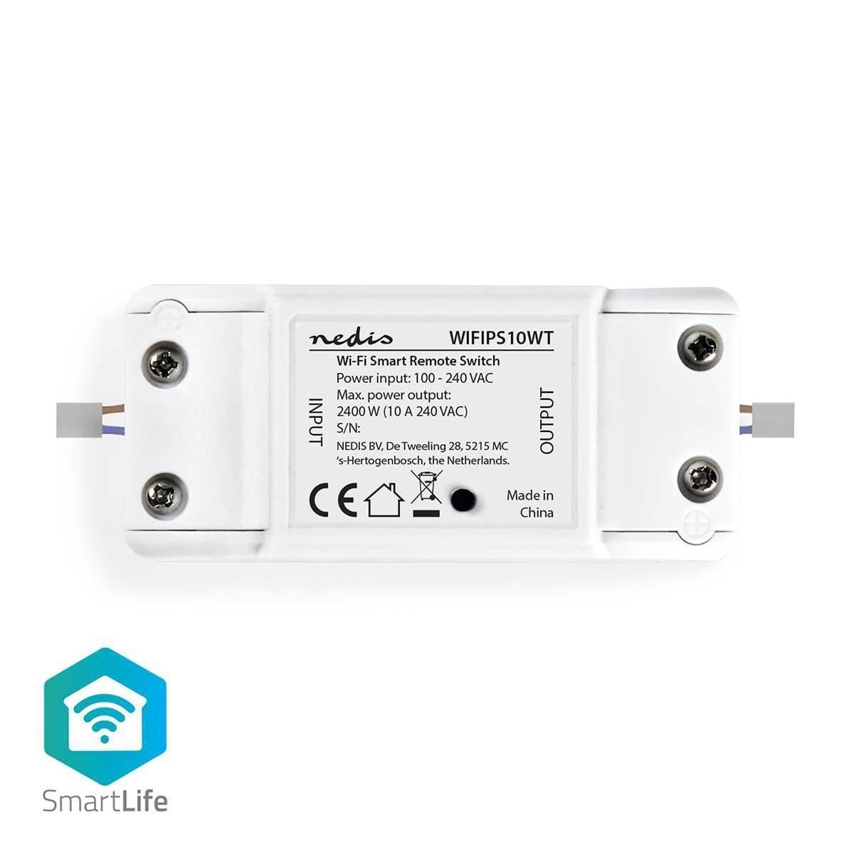 Nedis SmartLife Afbryder Smart Home WIFIPS10WT