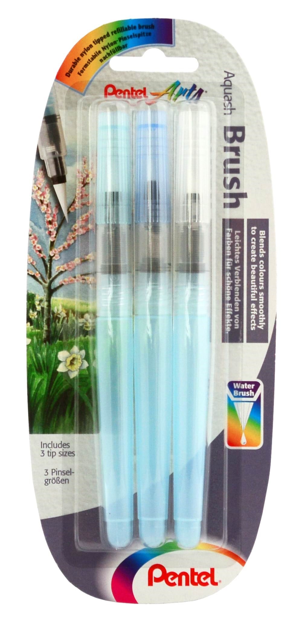 Pentel XFRH/3-BMF Aquash triple set Tegneværktøj