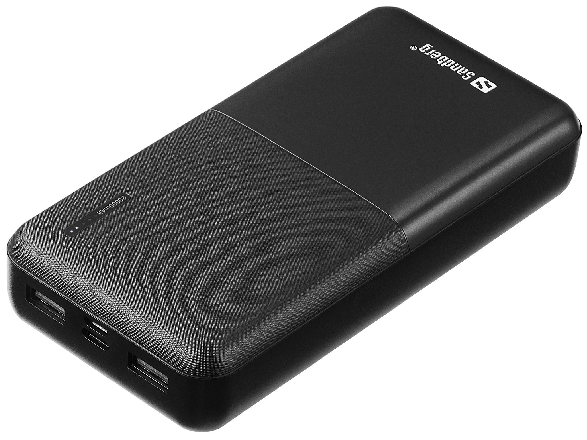 Sandberg Saver Powerbank 20000 mAh - 20000 mAh Powerbank Sort 320-42