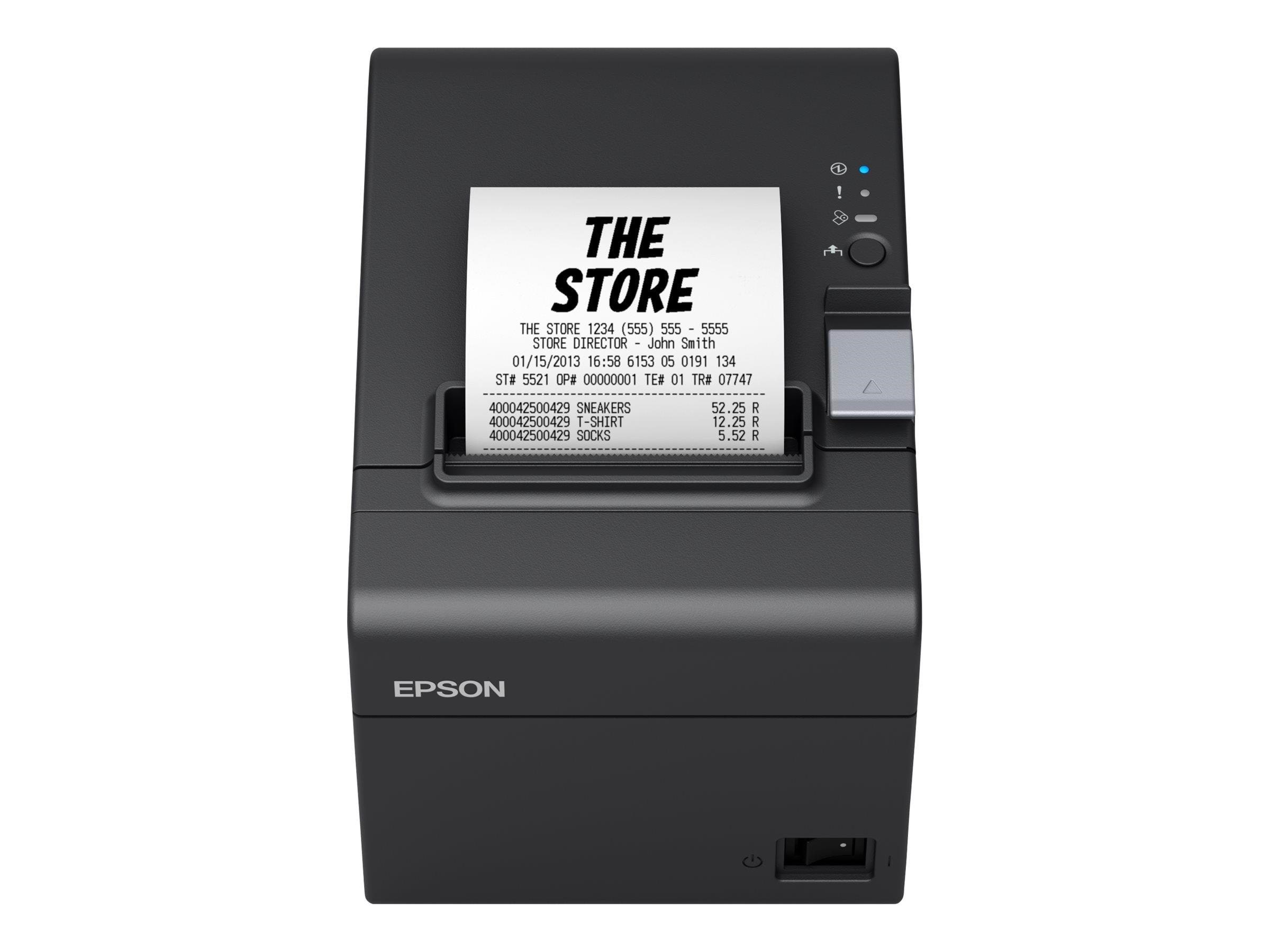 Epson TM-T20III (011): USB + Serial PS Blk EU - Monokrom - Termisk inkjet