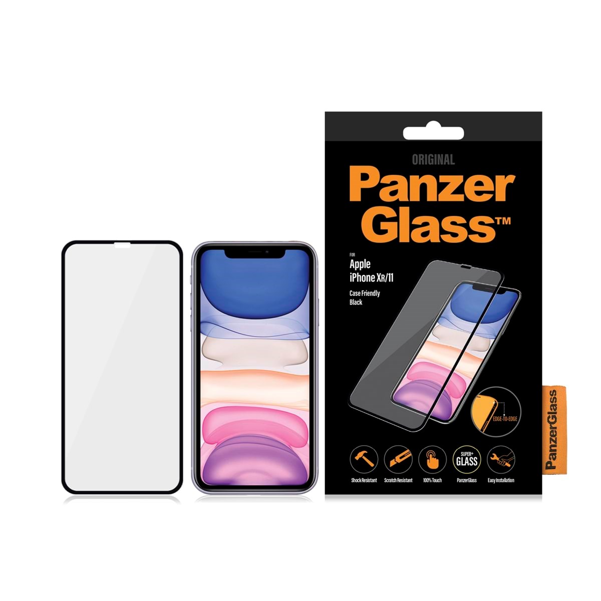 PanzerGlass Screen Protector Apple iPhone 11 | XR | Edge-to-Edge Beskyttelsesglas PANZER2665