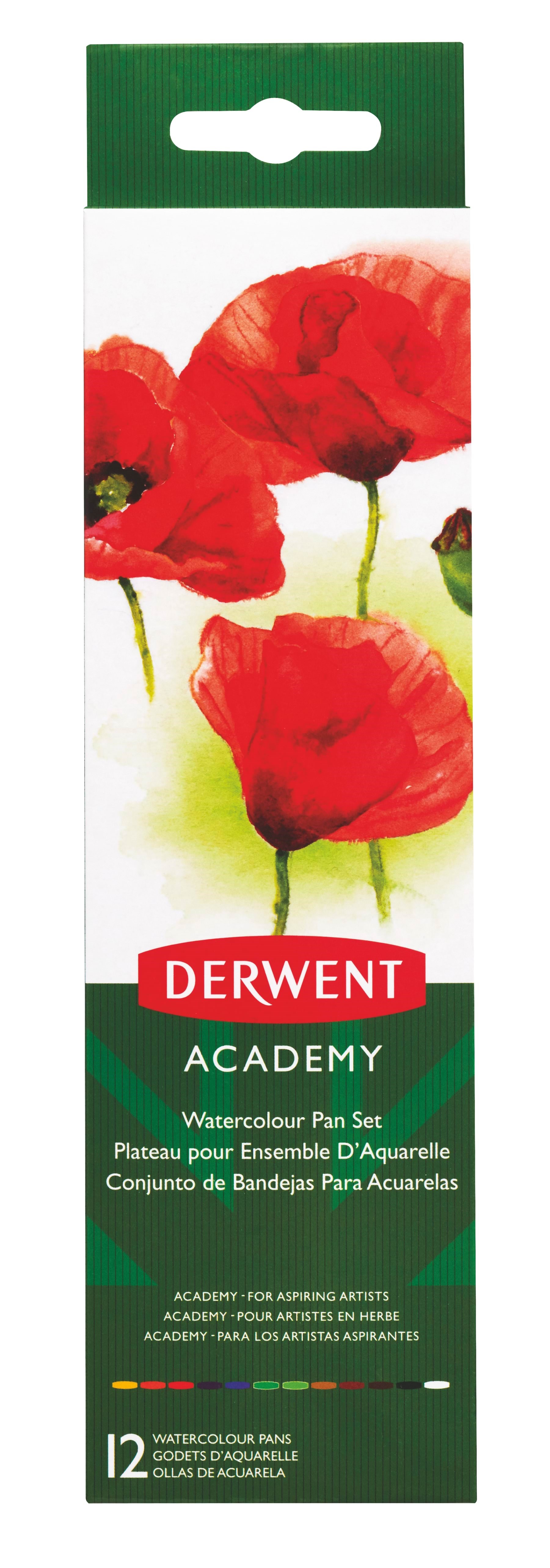Derwent akvarelfarver (12 stk.) Hobby Artikler Farveblyanter 2301955