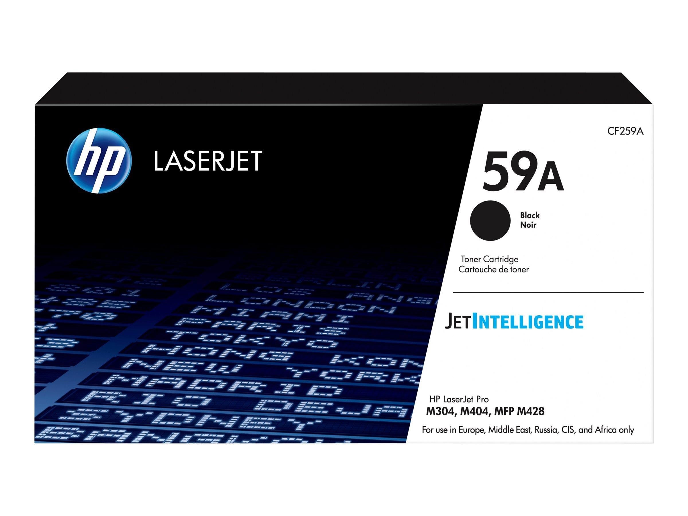HP 59A / CF259A Black Toner Printerpatron Og Toner Sort