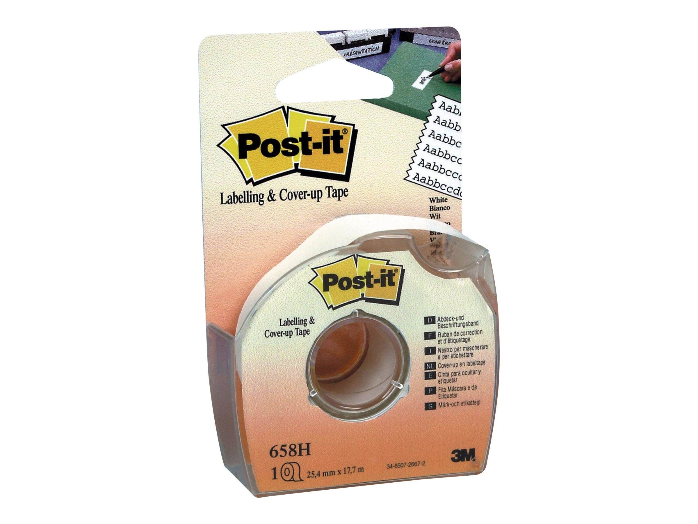 Post-it korrektionstape m/dispenser 25mmx17m hvid Tape 7000052331