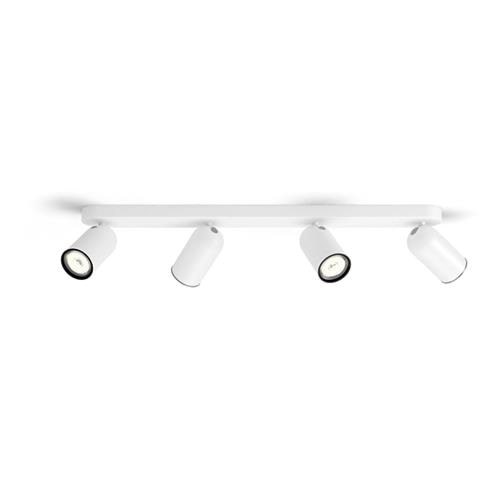 Philips Pongee spotskinne 4xGU10, hvid Lampe 915005531401