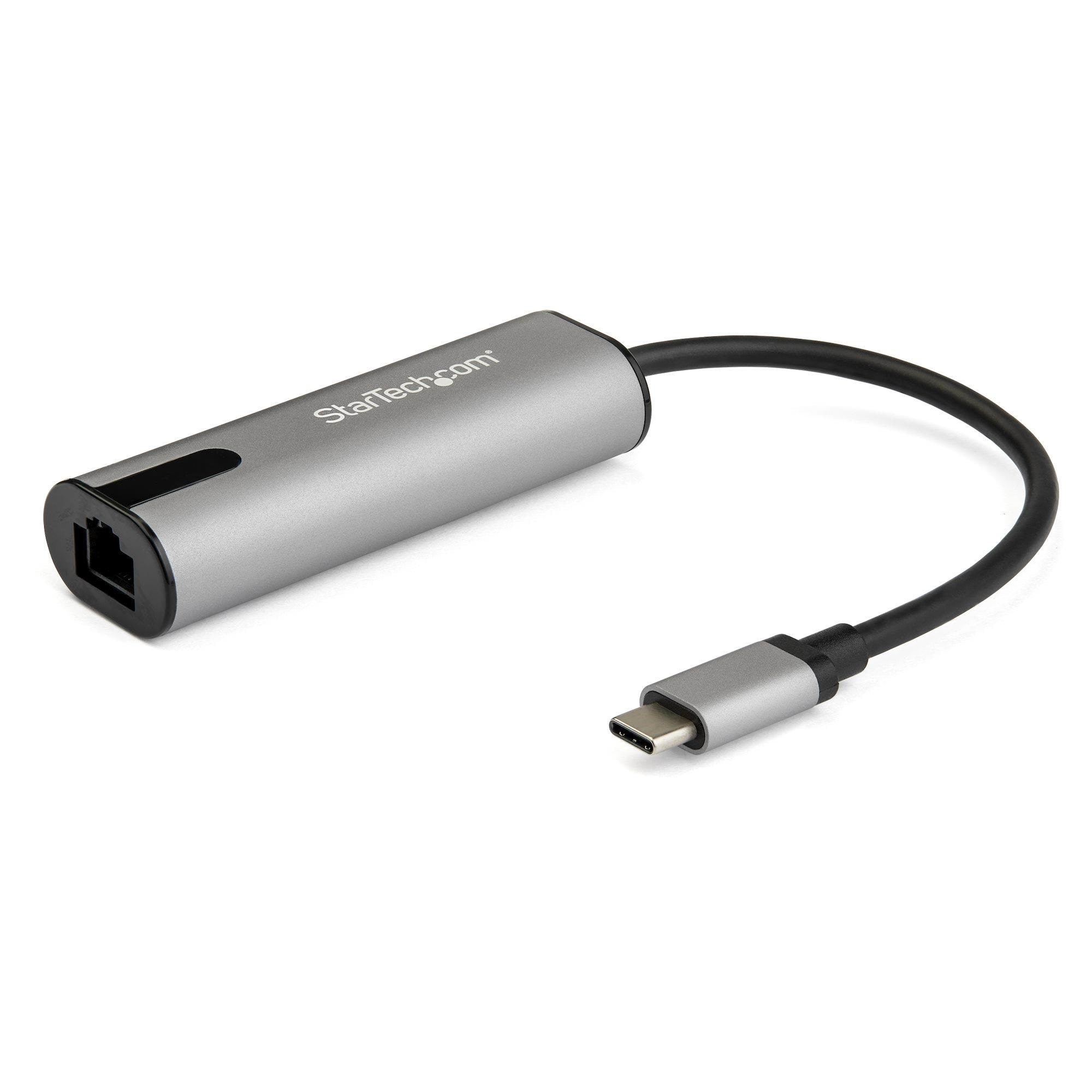 StarTech.com US2GC30 2.5GbE USB C to Ethernet Adapter NBASE-T NIC - USB 3.0 Type C 2.5/1 Gigabit/100 Mbps Multi Speed Netværksadapter