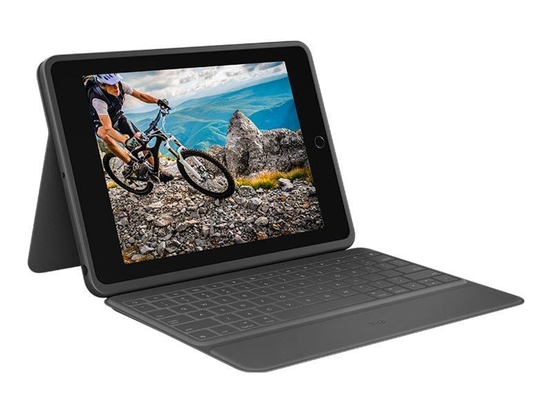 Logitech Rugged Folio - Nordic - Tastatur & Folio sæt - Nordisk - Sort Tastatur 920-009318