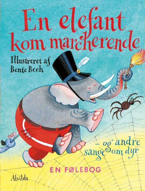 En elefant kom marcherende - Børnebog - Papbog Børnebog 9788771056402
