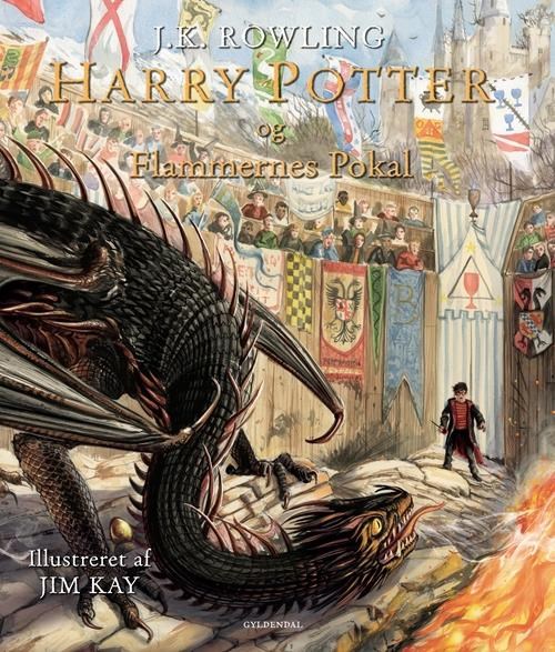 Harry Potter Illustreret 4 - Harry Potter og Flammernes Pokal - Ungdomsbog - hardcover