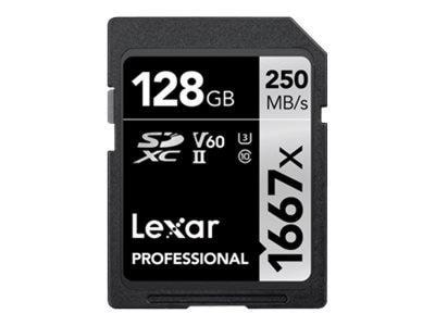 Lexar Professional SILVER 1667x - 250MB/s - 128GB Hukommelseskort LSD128CB1667
