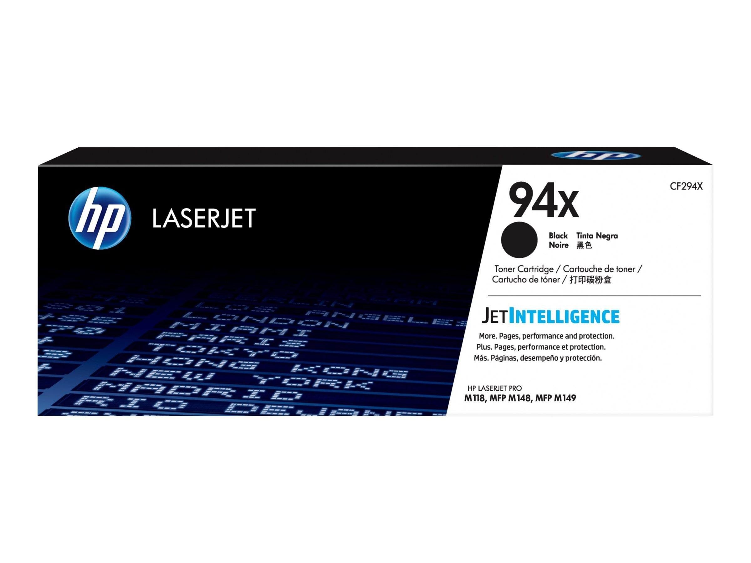 HP 94X / CF294X High Capacity Black Toner Printerpatron Og Toner Sort