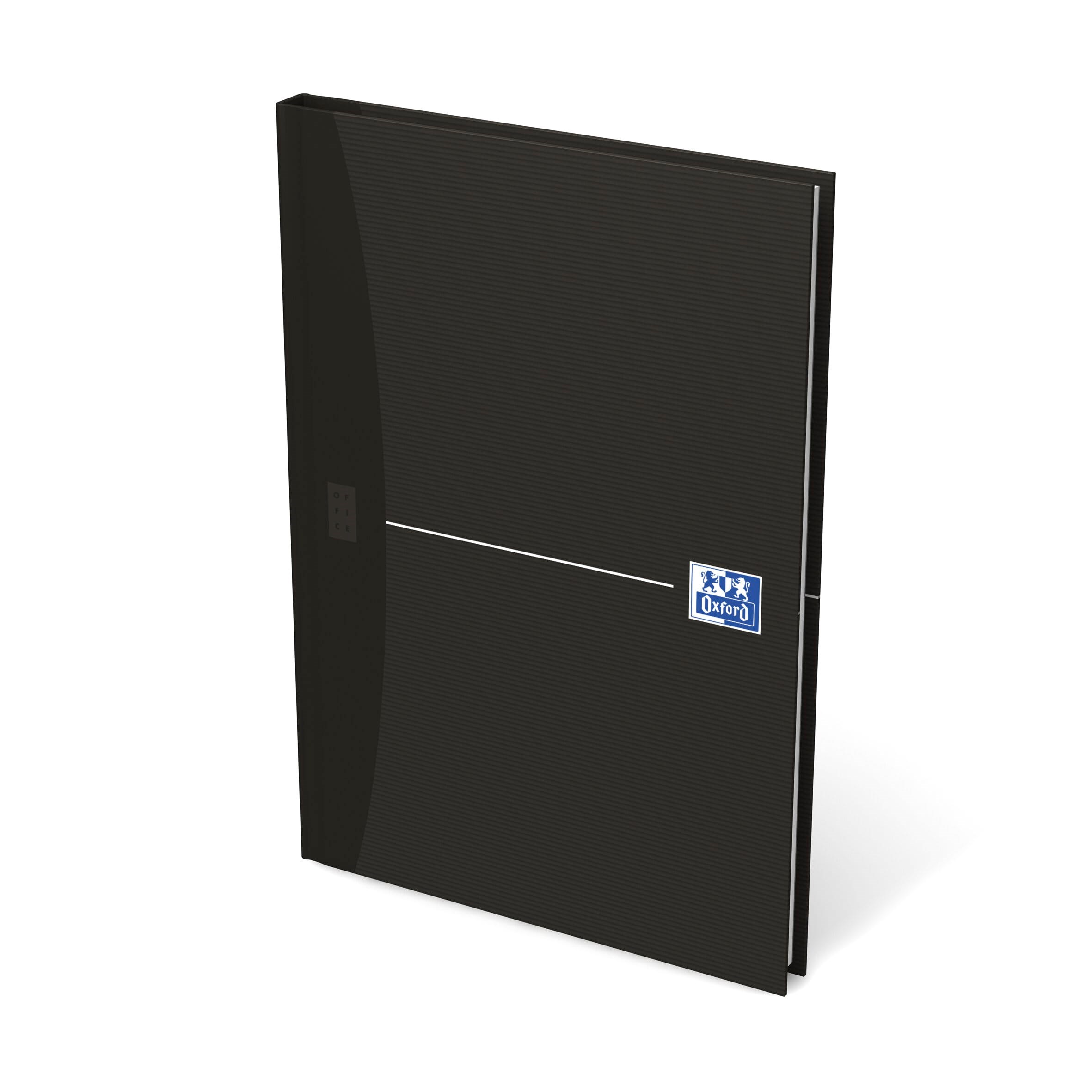 Oxford Smart Black Indbunden Notesbog A5, Linjeret, Sort Notesbog 100100745