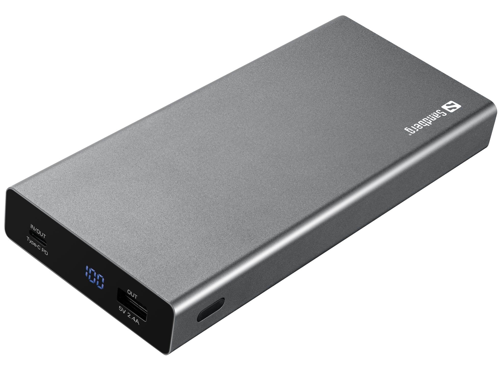 Sandberg Powerbank USB-C PD 100W 20000 - 20000 mAh Powerbank Sort 420-52