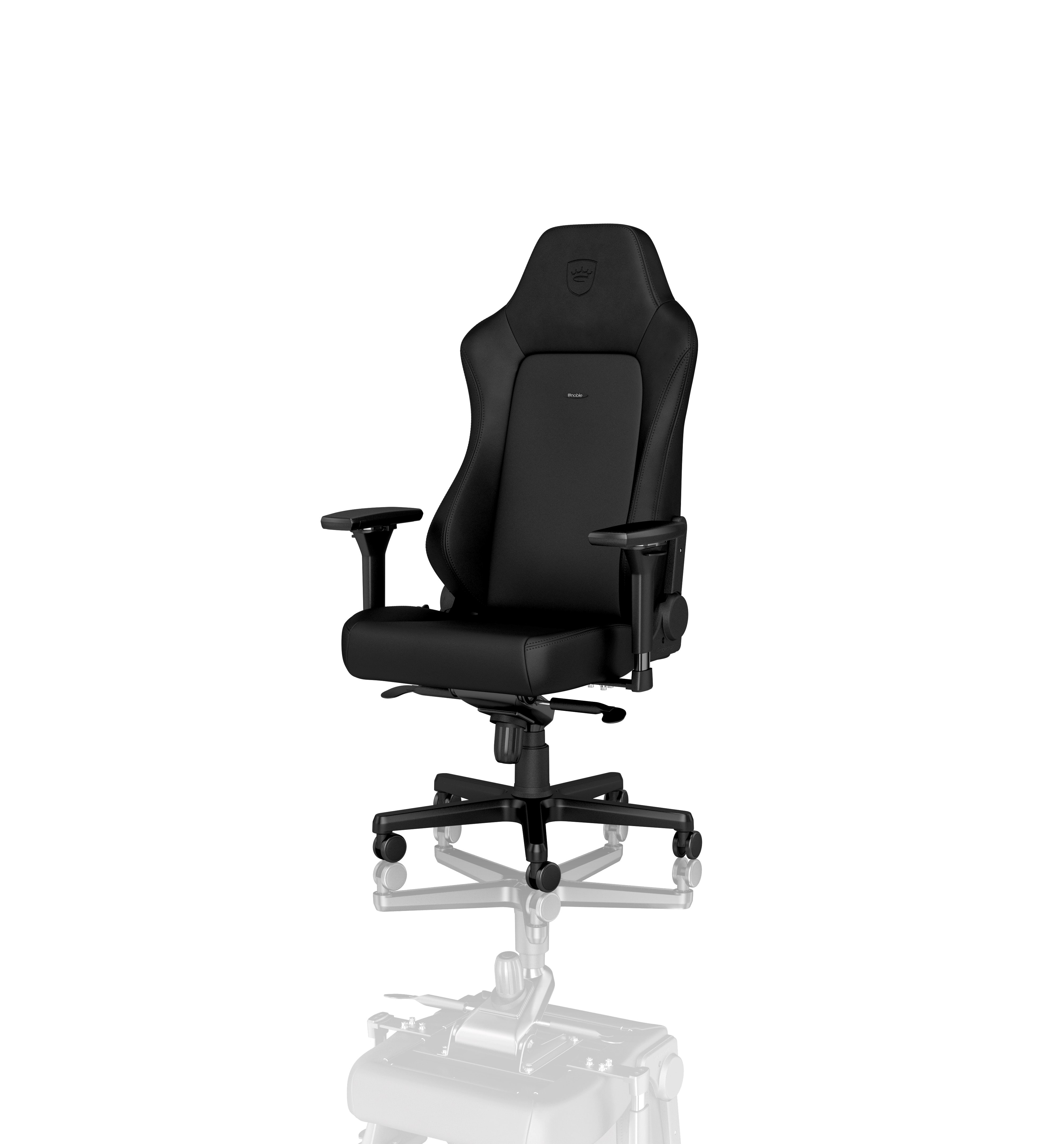 noblechairs Hero Black - Black Edition Gamer Stol - Sort - PU Læder - Op til 150 kg