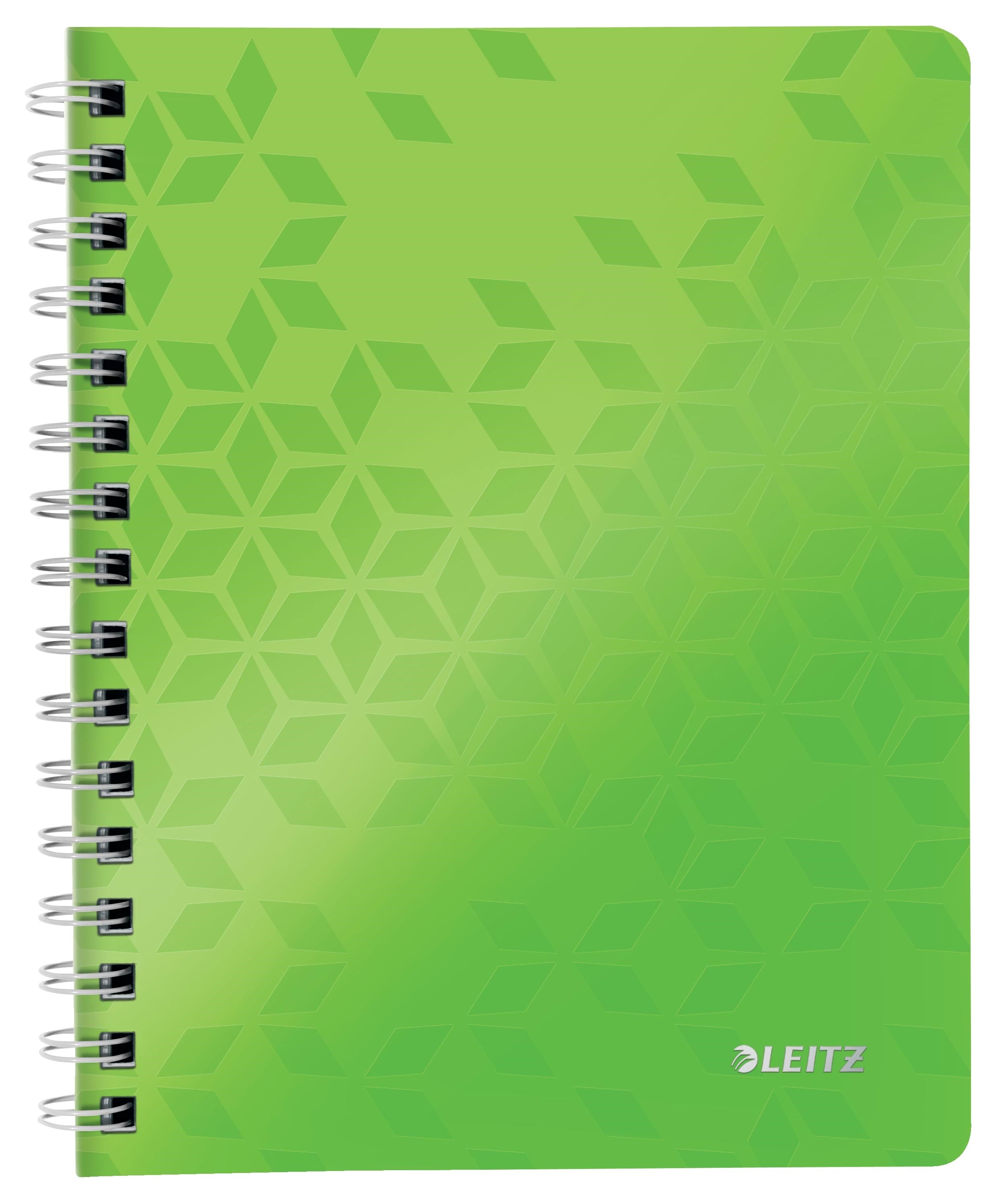 Leitz Notesblok WOW PP A5 linjeret 80 gram 80 ark Grøn Notesbog 46390054