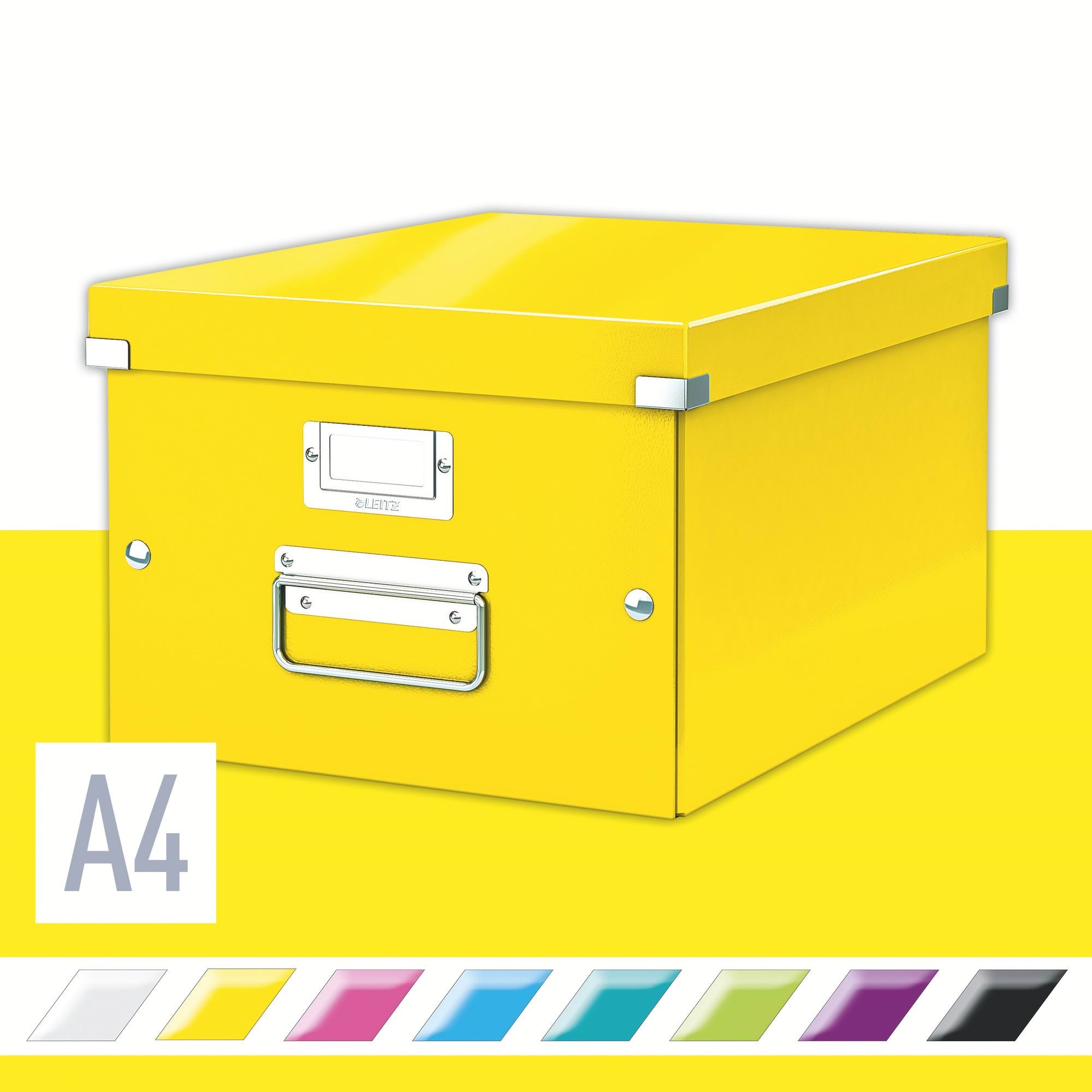 Leitz Opbevaringsboks Click & Store WOW Medium Gul Opbevaringskasse 60440016