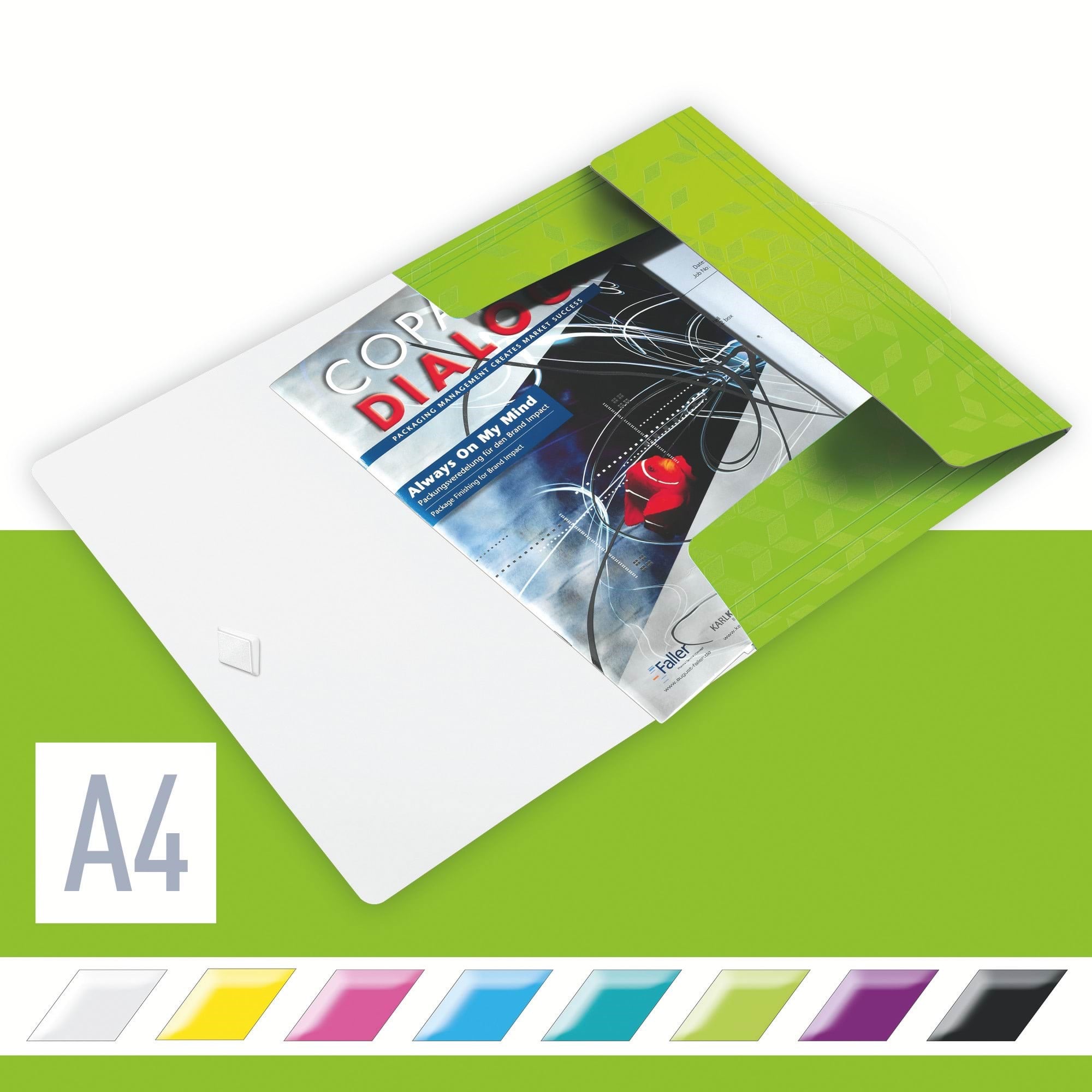 Leitz 3-klap mappe WOW PP A4 Grøn Mappe 45990054