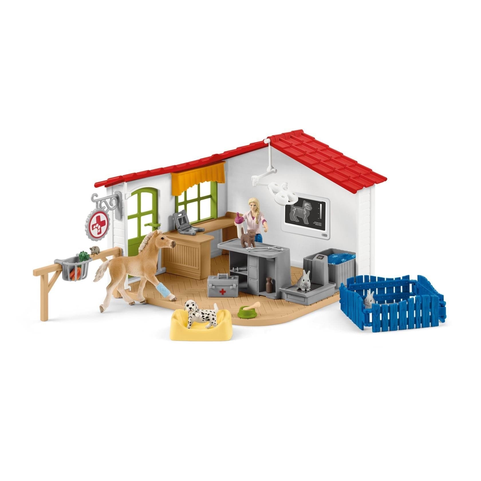 Schleich Dyrlægeklinik med husdyr Legetøj 42502