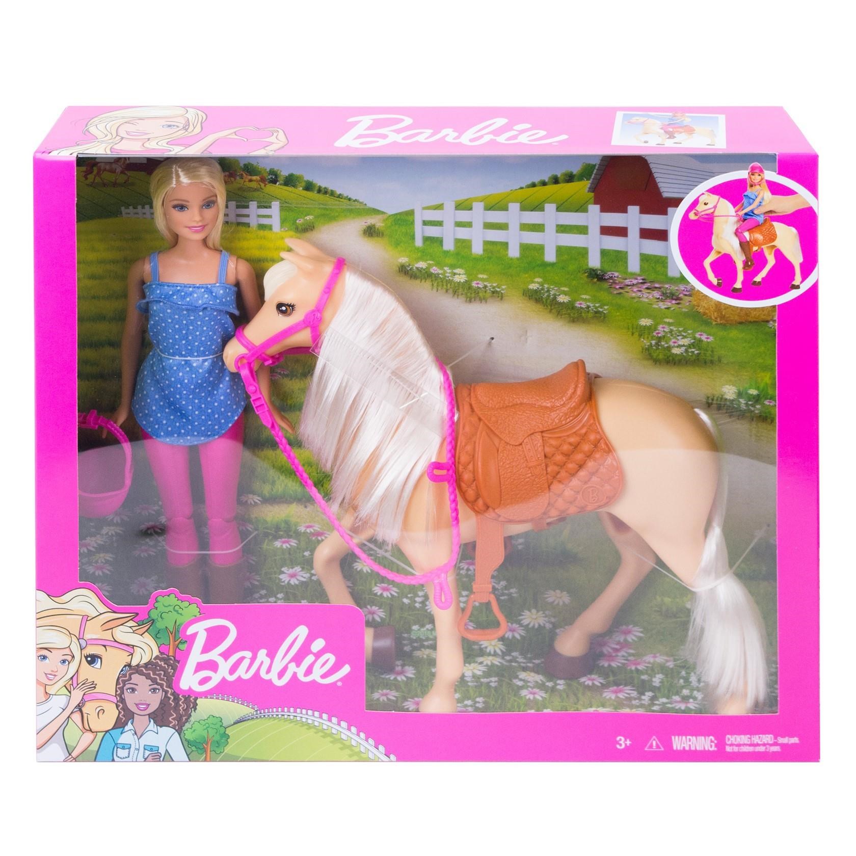 Barbie Dukke og Hest (Blond) Dukker Og Dukketilbehoer 960-0203
