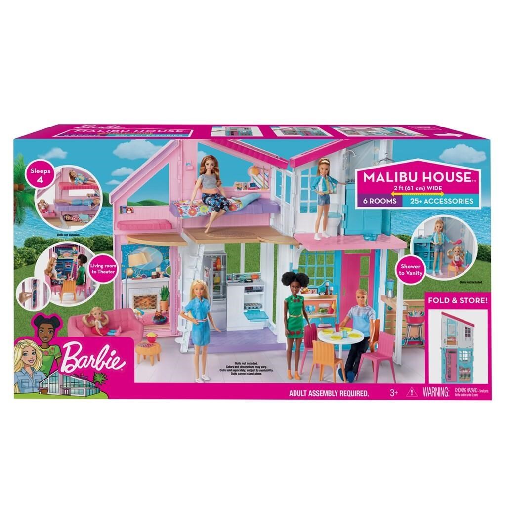Barbie Malibu House Playset Dukker Og Bamser FXG57