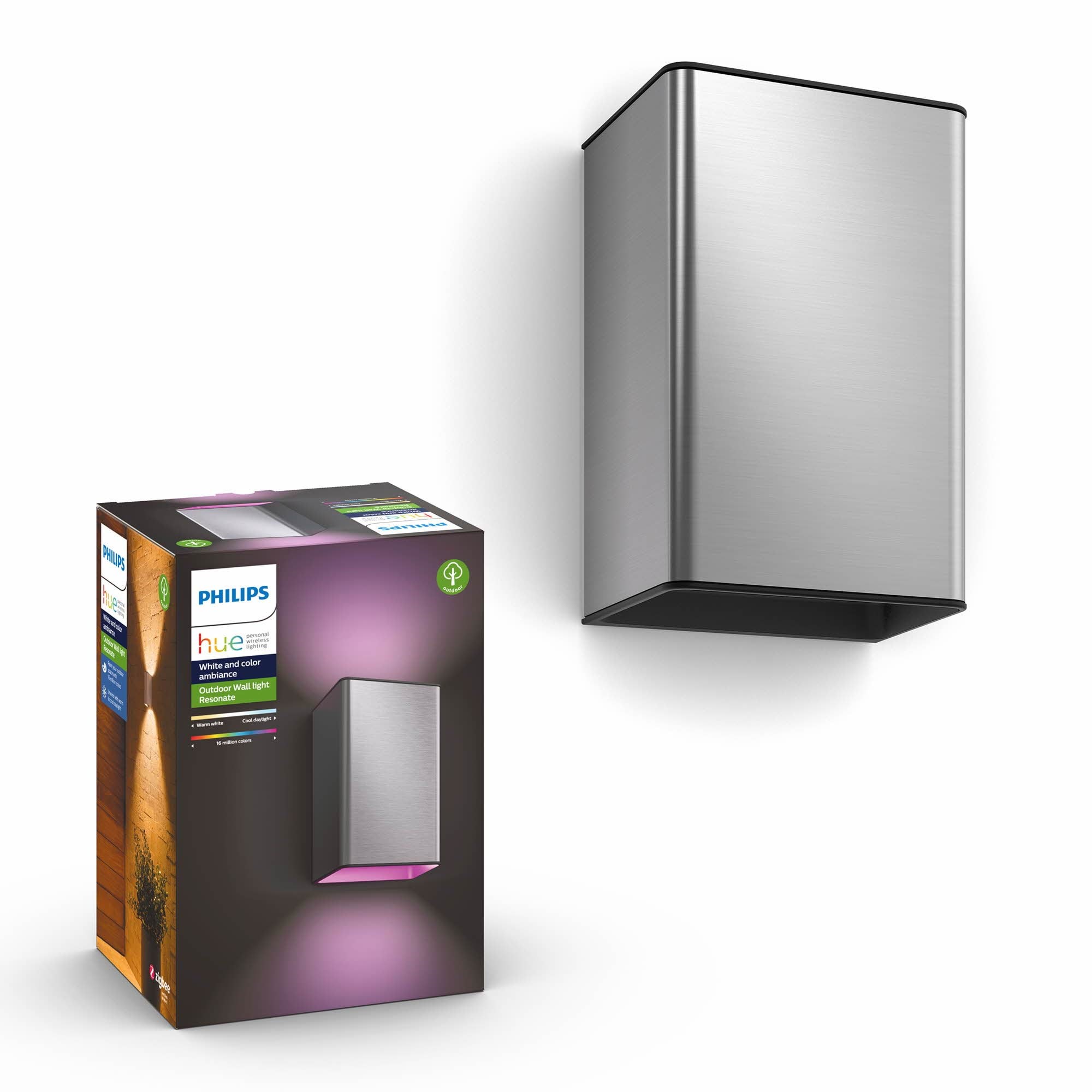 Philips Hue Outdoor Resonate Væglampe - Inox Smart Home 915005843001