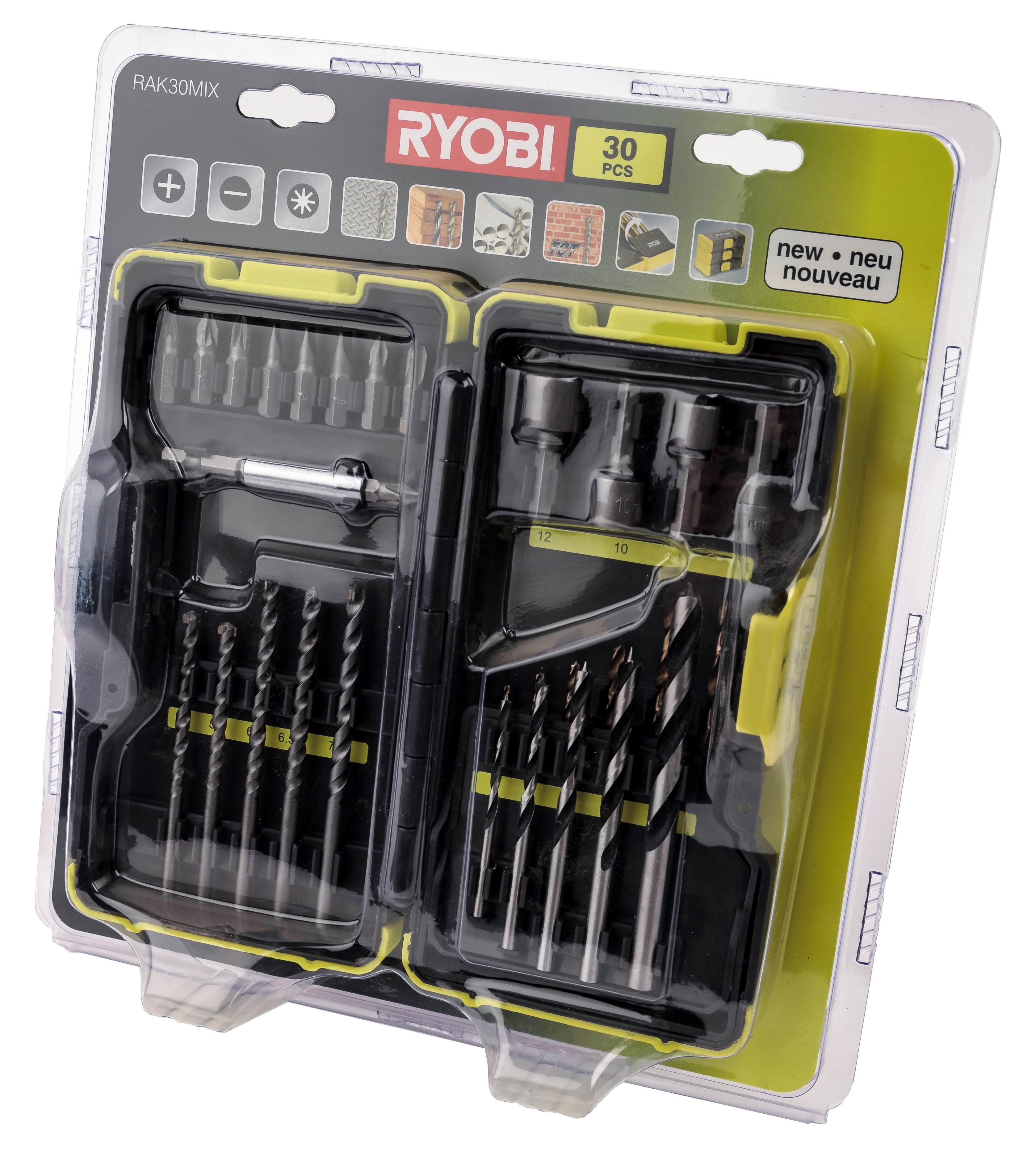 Ryobi RAK30MIX - screwdriver and drill bit set Bor Og Bits 5132002254