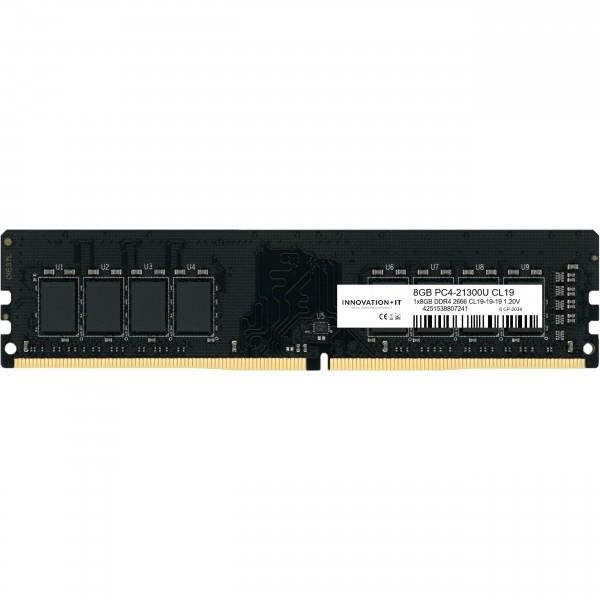 Innovation IT DDR4-2666 - 8GB - CL19 - Single Channel (1 pcs) - Sort Ram 4251538807241