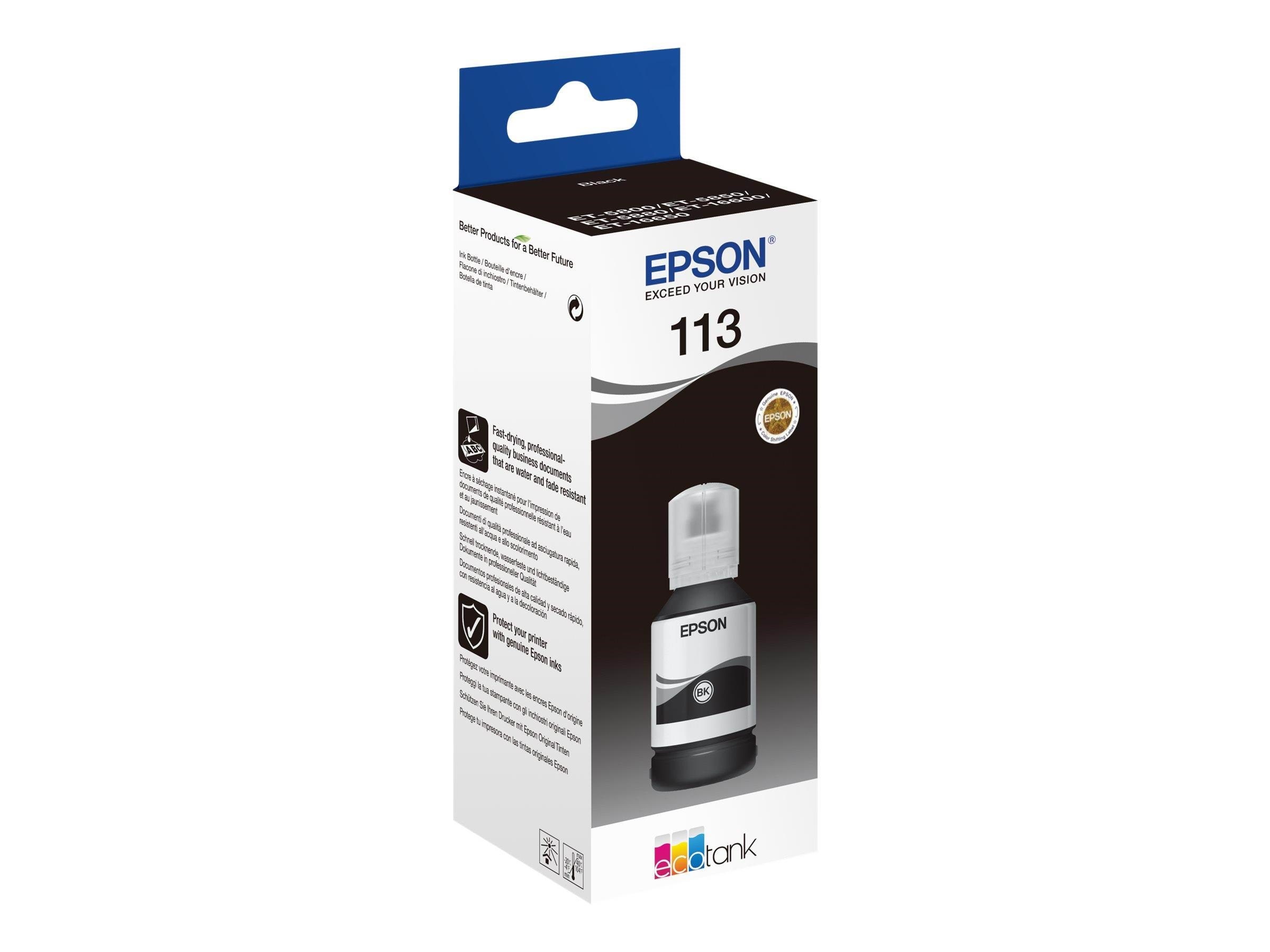 Epson 113 - black - ink refill Printerpatron Og Toner Sort C13T06B140