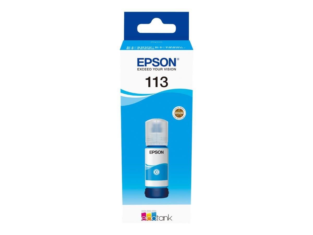 Epson EcoTank 113 Cyan Ink Printerpatron Og Toner C13T06B240