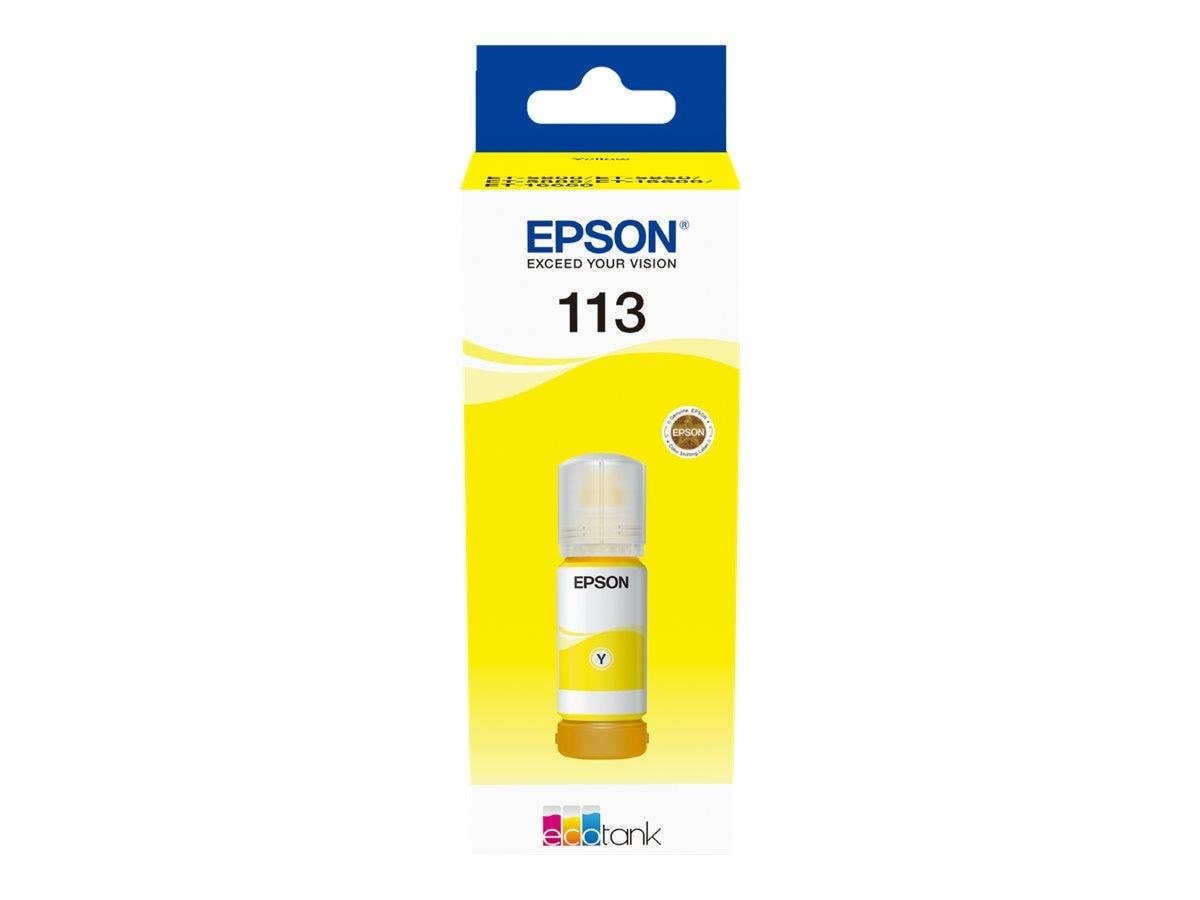 Epson EcoTank 113 Yellow Ink Printerpatron Og Toner Gul C13T06B440