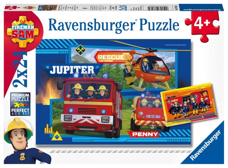 Ravensburger Brannmann Sam 2x24p Puslespil 78264