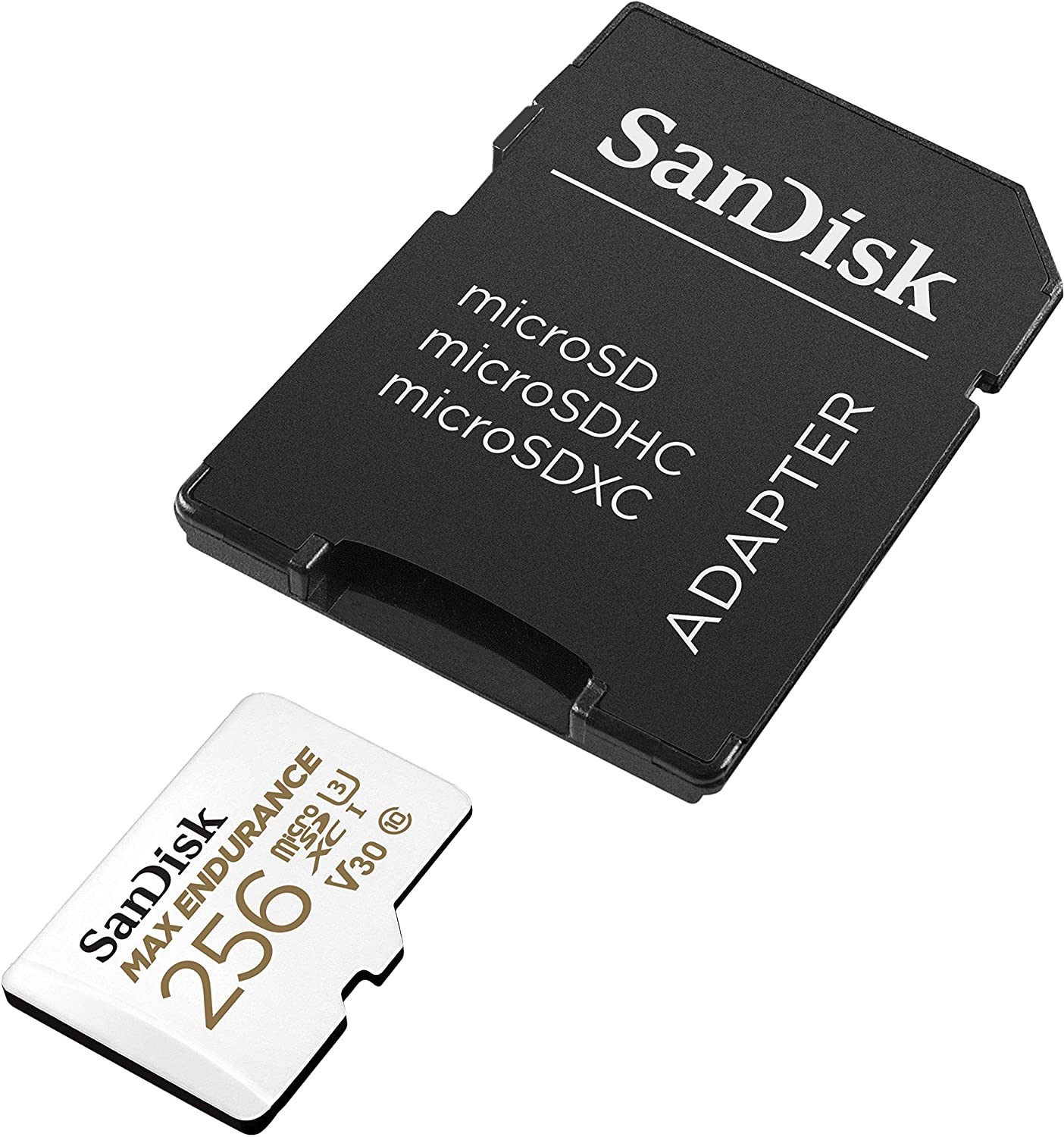 SANDISK MAX Endurance microSD/SD - 100MB/s - 256GB Hukommelseskort SDSQQVR-256G-GN6IA