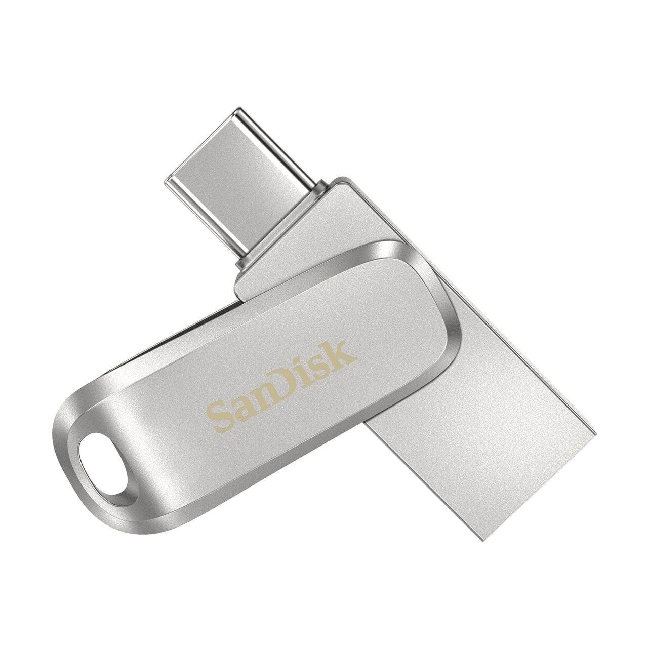 SANDISK Ultra Dual Drive Luxe - 256GB - USB Stick Usb Stick Sølv SDDDC4-256G-G46