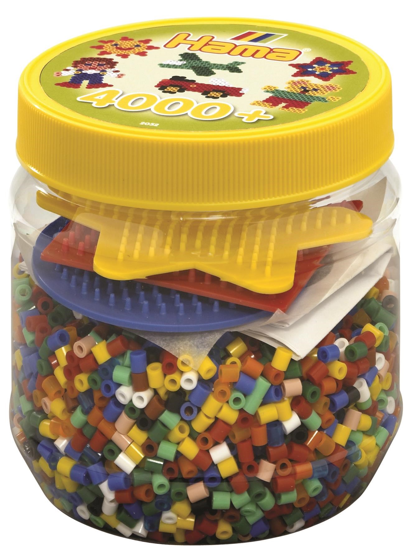 Hama Beads set in Pot 4000 pcs Kreativt Legetøj 2052